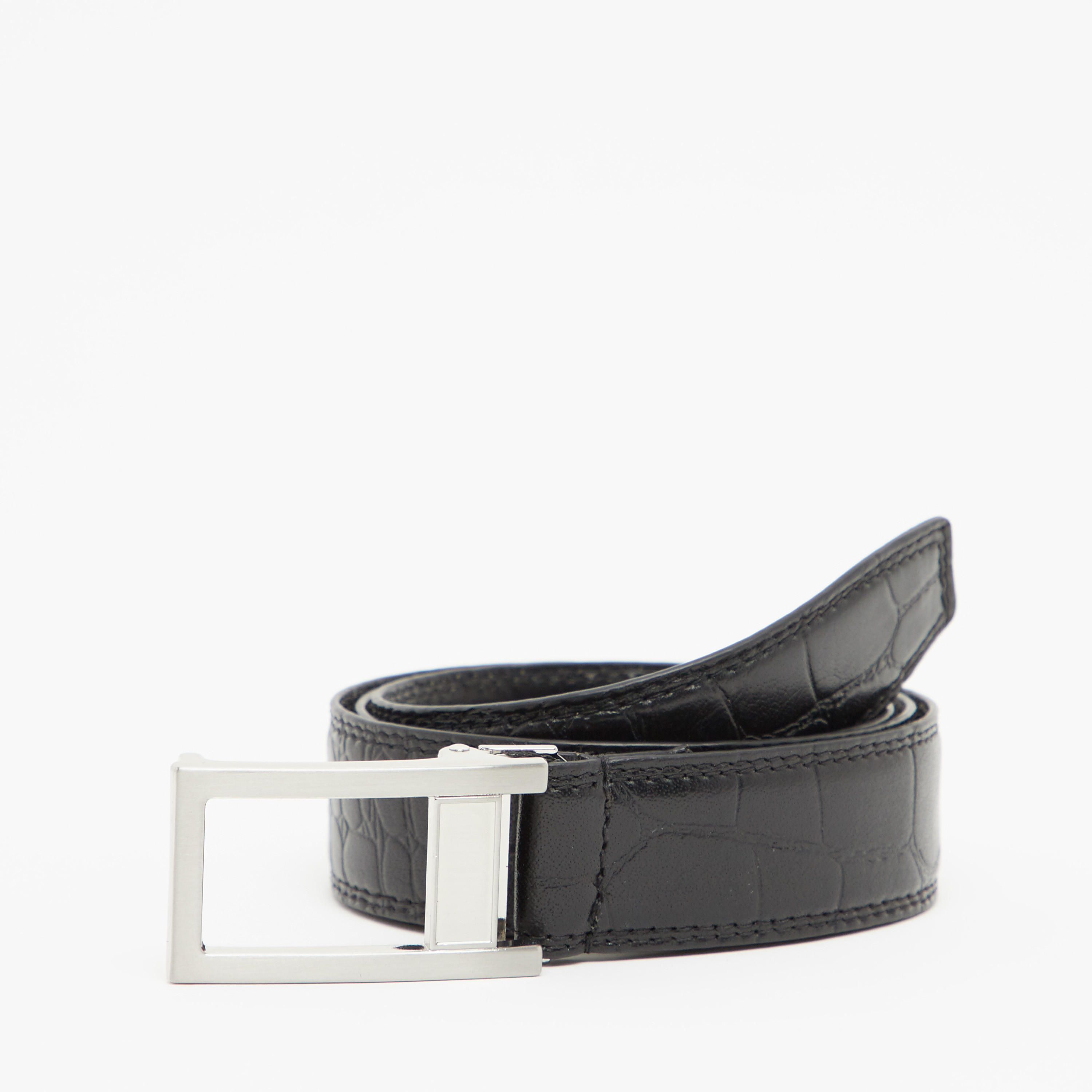 حزام بارز الملمس بإبزيم إغلاق-men-beltsandwallets-belts-image-1