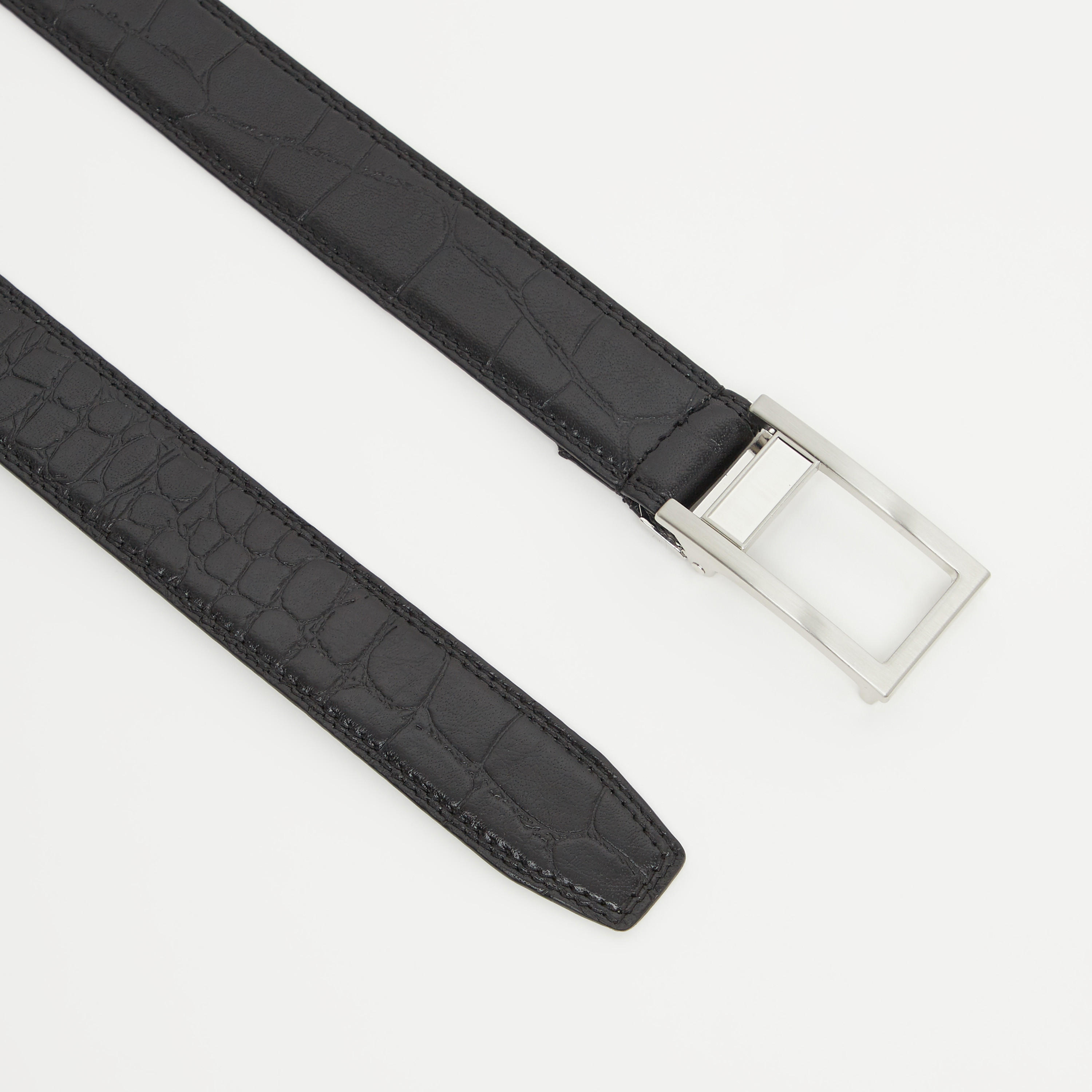 حزام بارز الملمس بإبزيم إغلاق-men-beltsandwallets-belts-image-3