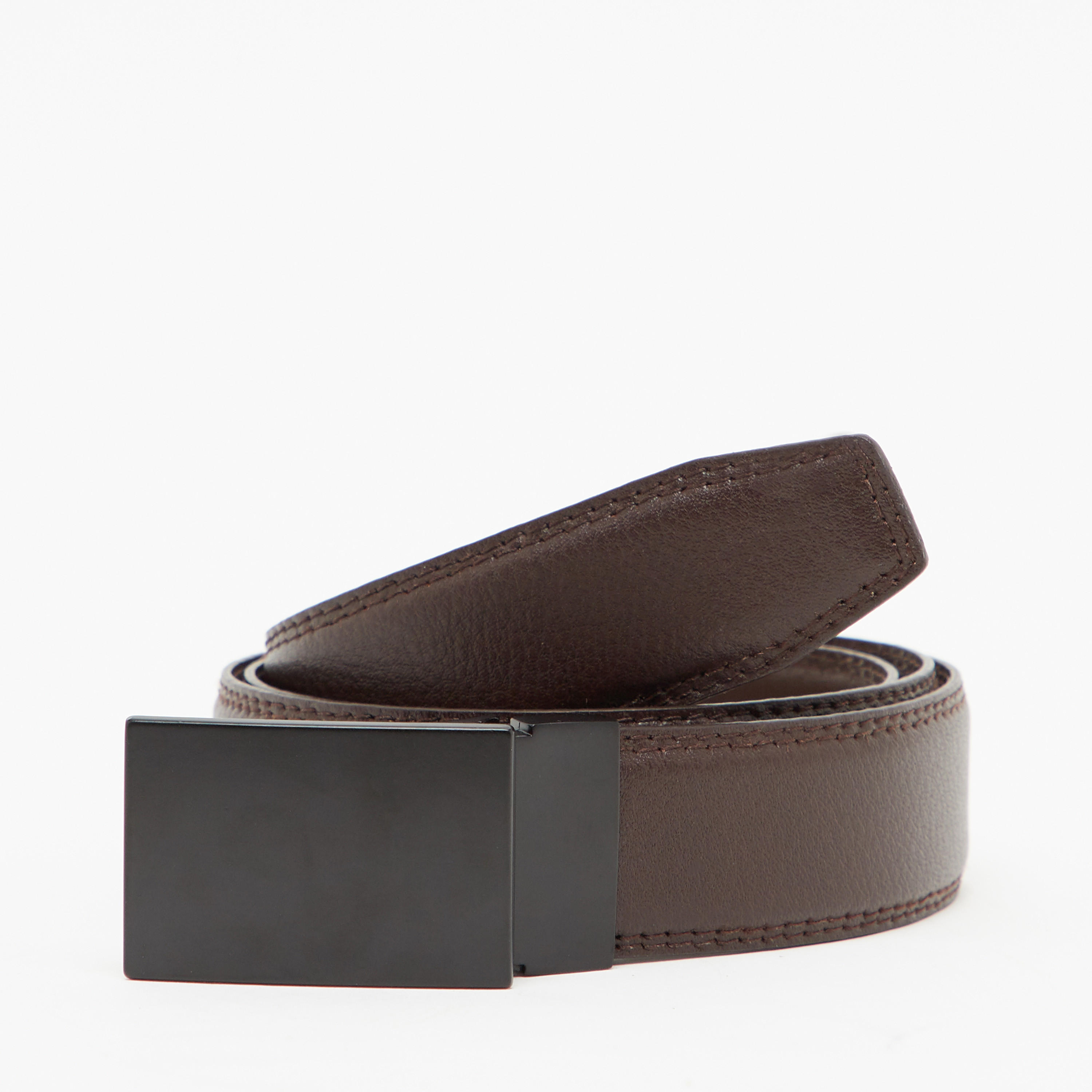 Plain Belt with Plate Buckle Closure-men-beltsandwallets-belts-image-1