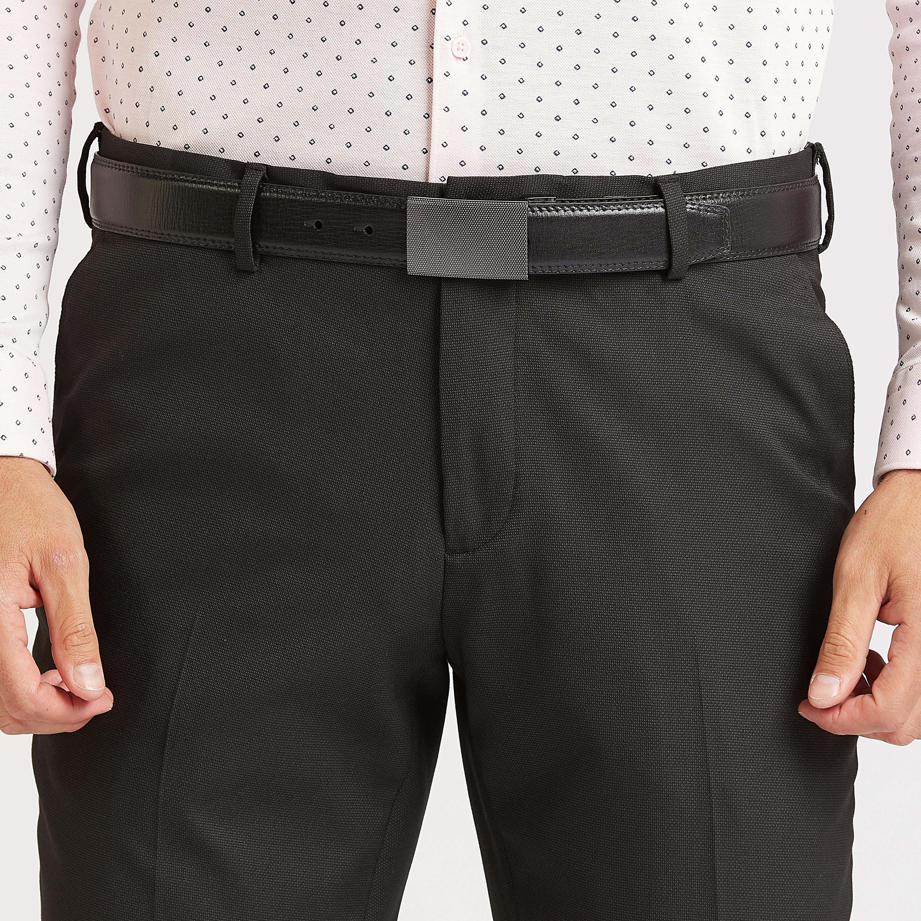 حزام سادة بإبزيم إغلاق-men-beltsandwallets-belts-image-2