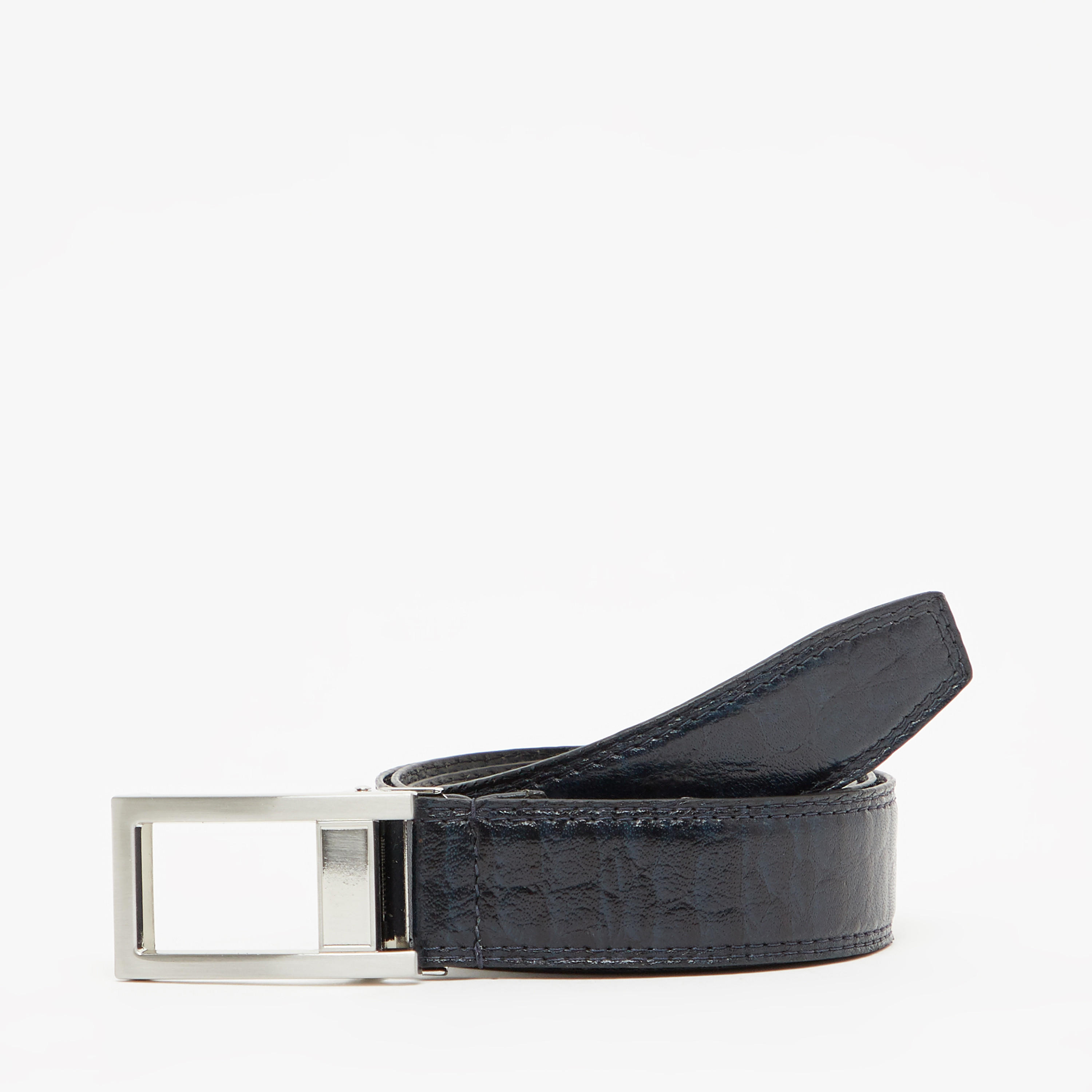 حزام بطبعات حيوانات بإبزيم عريض للإغلاق-men-beltsandwallets-belts-image-1