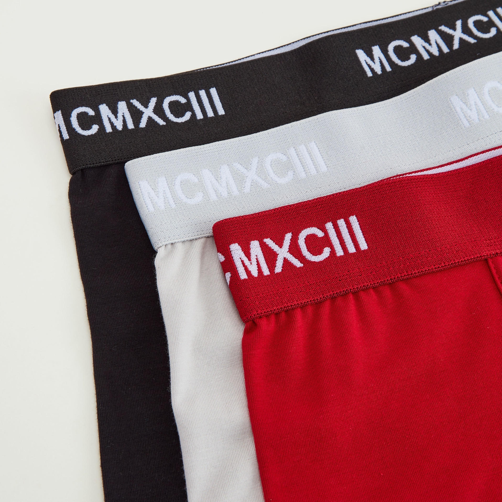 شورتات ترانك سادة بخصر مطّاطي واسع - طقم من 3 قطع-men-clothing-innerwear-underwear-image-4