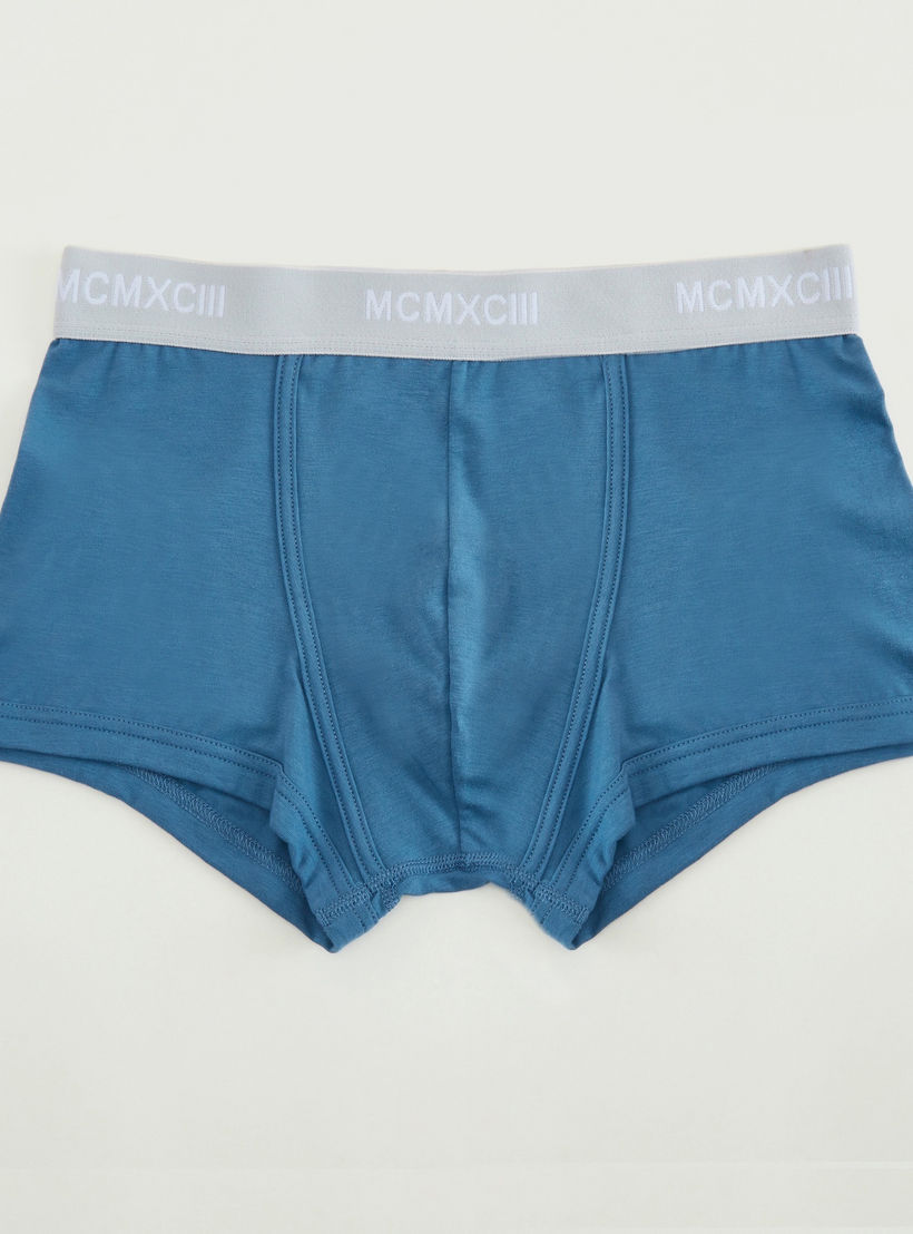 شورتات ترانك سادة بخصر مطّاطي واسع - طقم من 3 قطع-men-clothing-innerwear-underwear-image-4