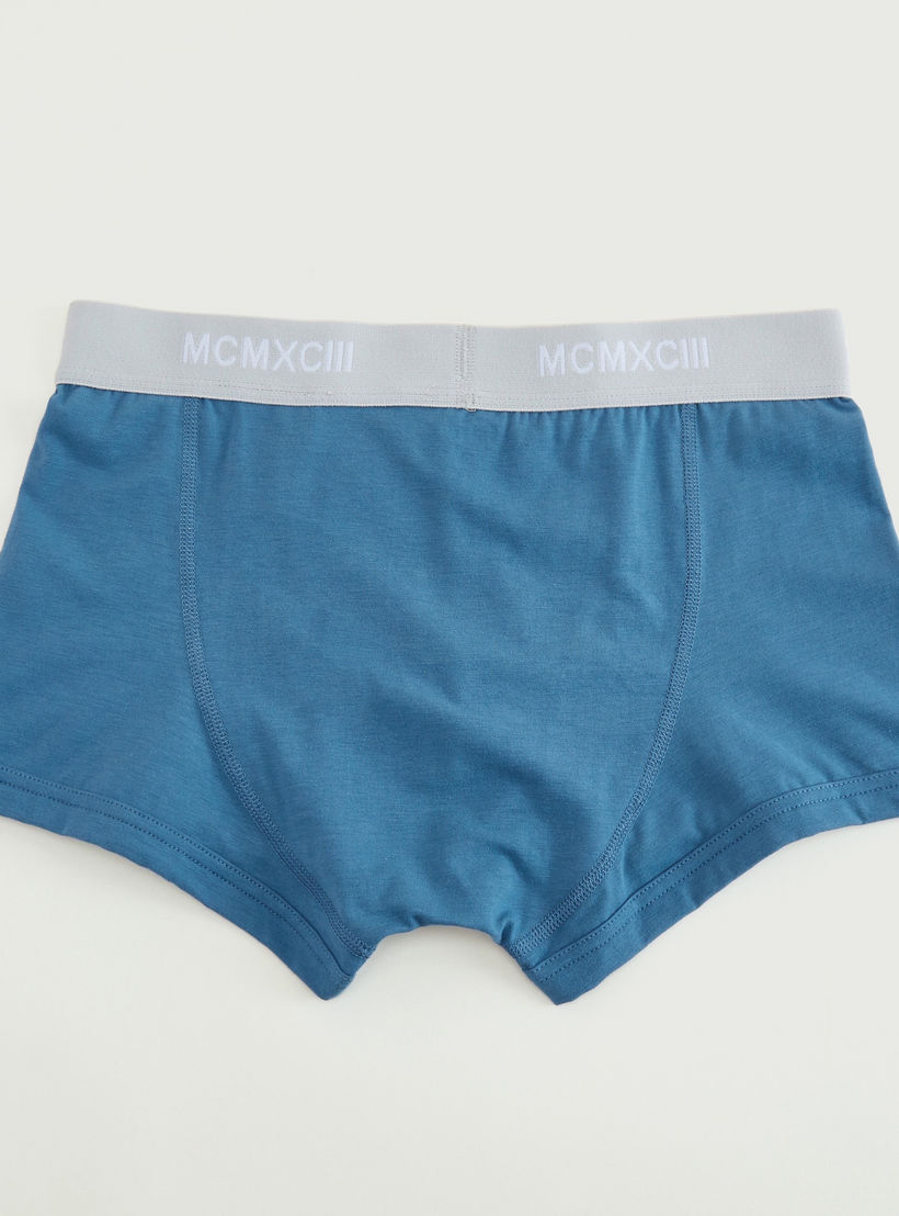 شورتات ترانك سادة بخصر مطّاطي واسع - طقم من 3 قطع-men-clothing-innerwear-underwear-image-2