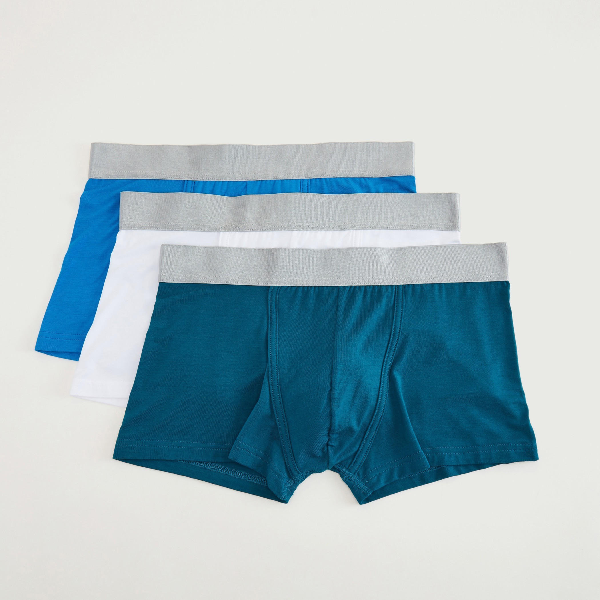 شورتات ترانك سادة بخصر مطّاطي واسع - طقم من 3 قطع-men-clothing-innerwear-underwear-image-1