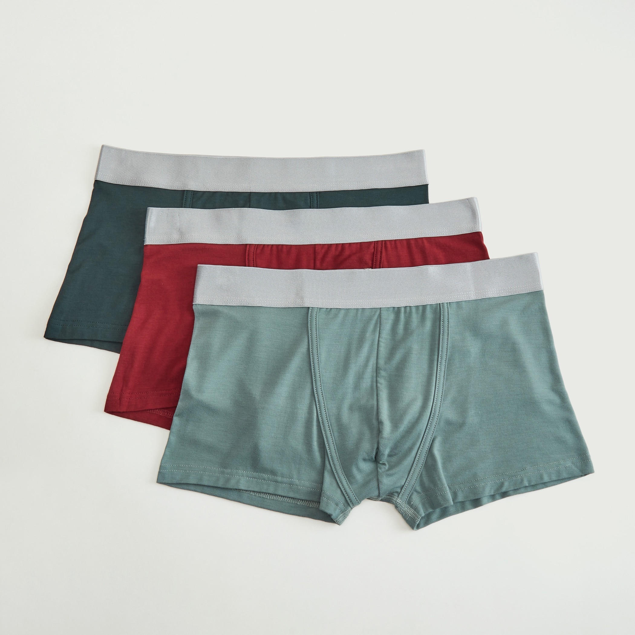 شورتات ترانك سادة بخصر مطّاطي واسع - طقم من 3 قطع-men-clothing-innerwear-underwear-image-1