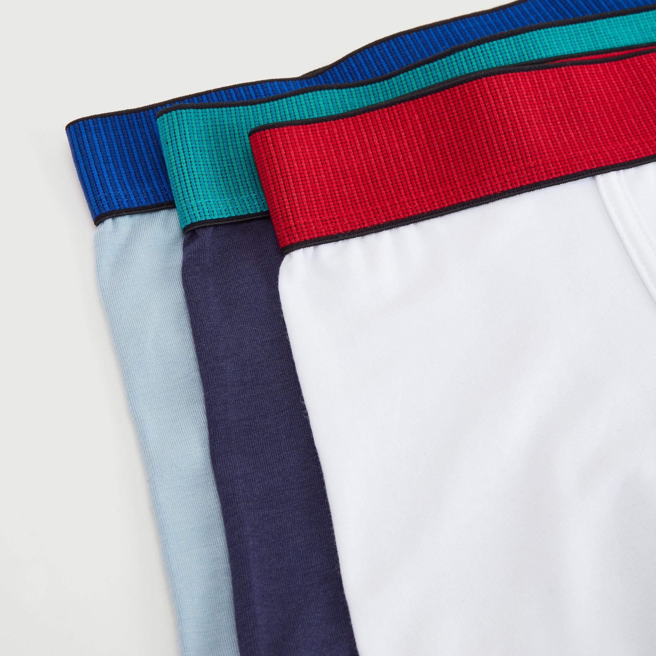 شورتات ترانك سادة بخصر مطّاطي واسع - طقم من 3 قطع-men-clothing-innerwear-underwear-image-2