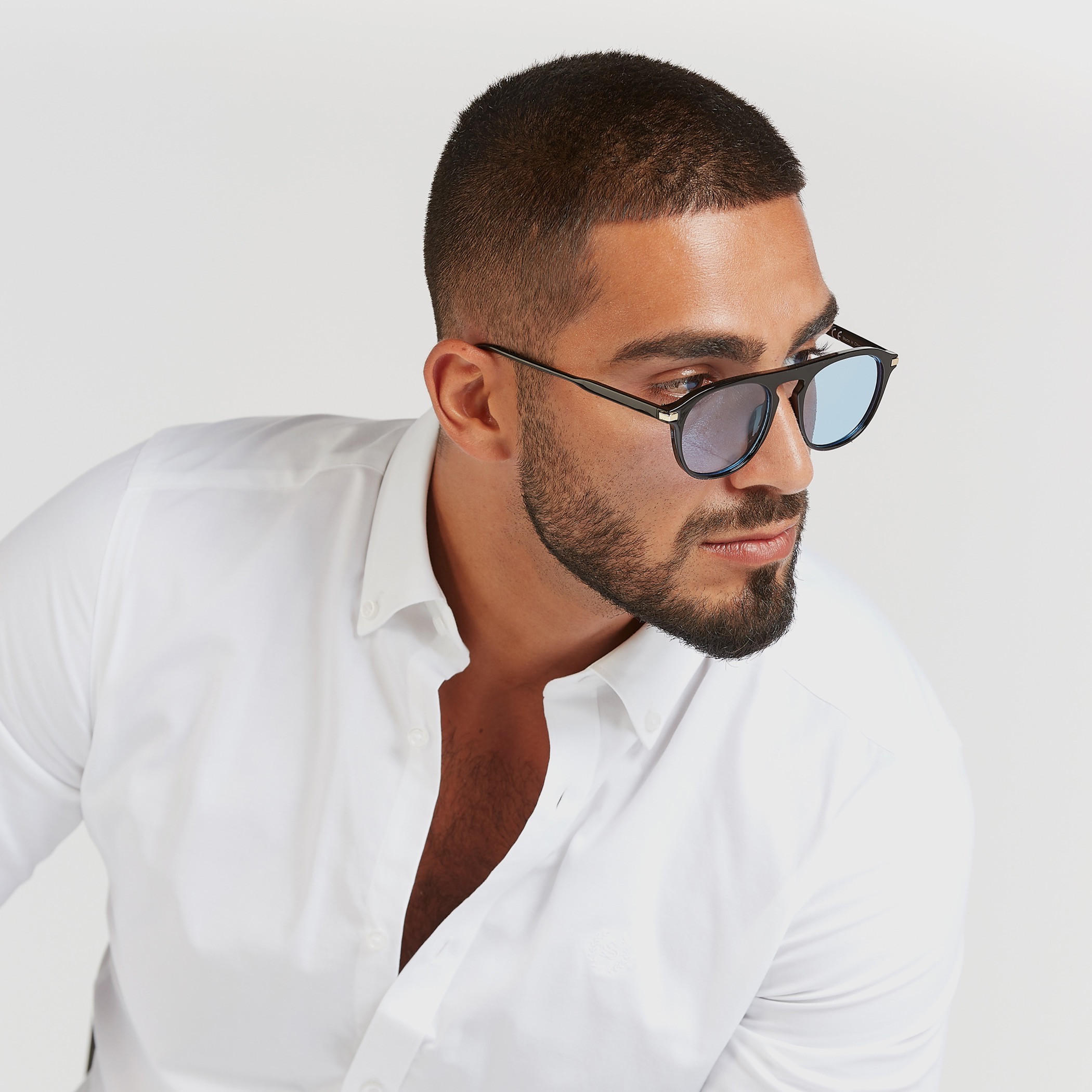 نظّارة شمسية سادة بإطار كامل ووسادات أنف-men-sunglasses-image-4