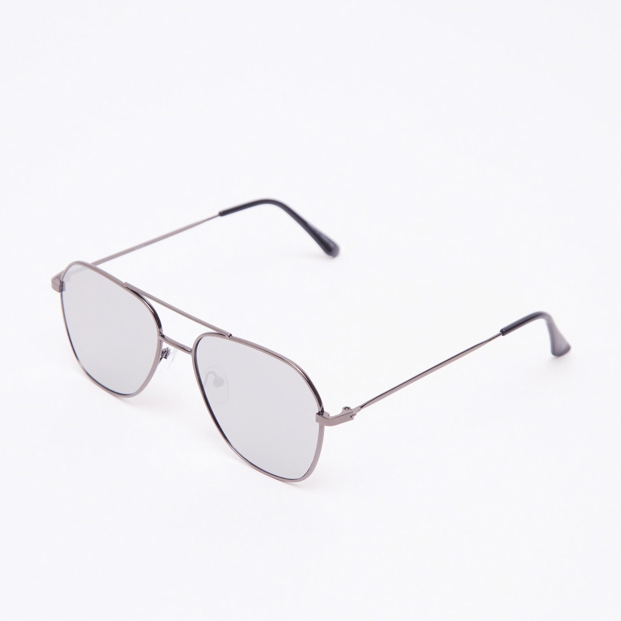 نظّارة شمسية أفياتور بإطار كامل ووسادات للأنف وشريط علوي-men-sunglasses-image-1