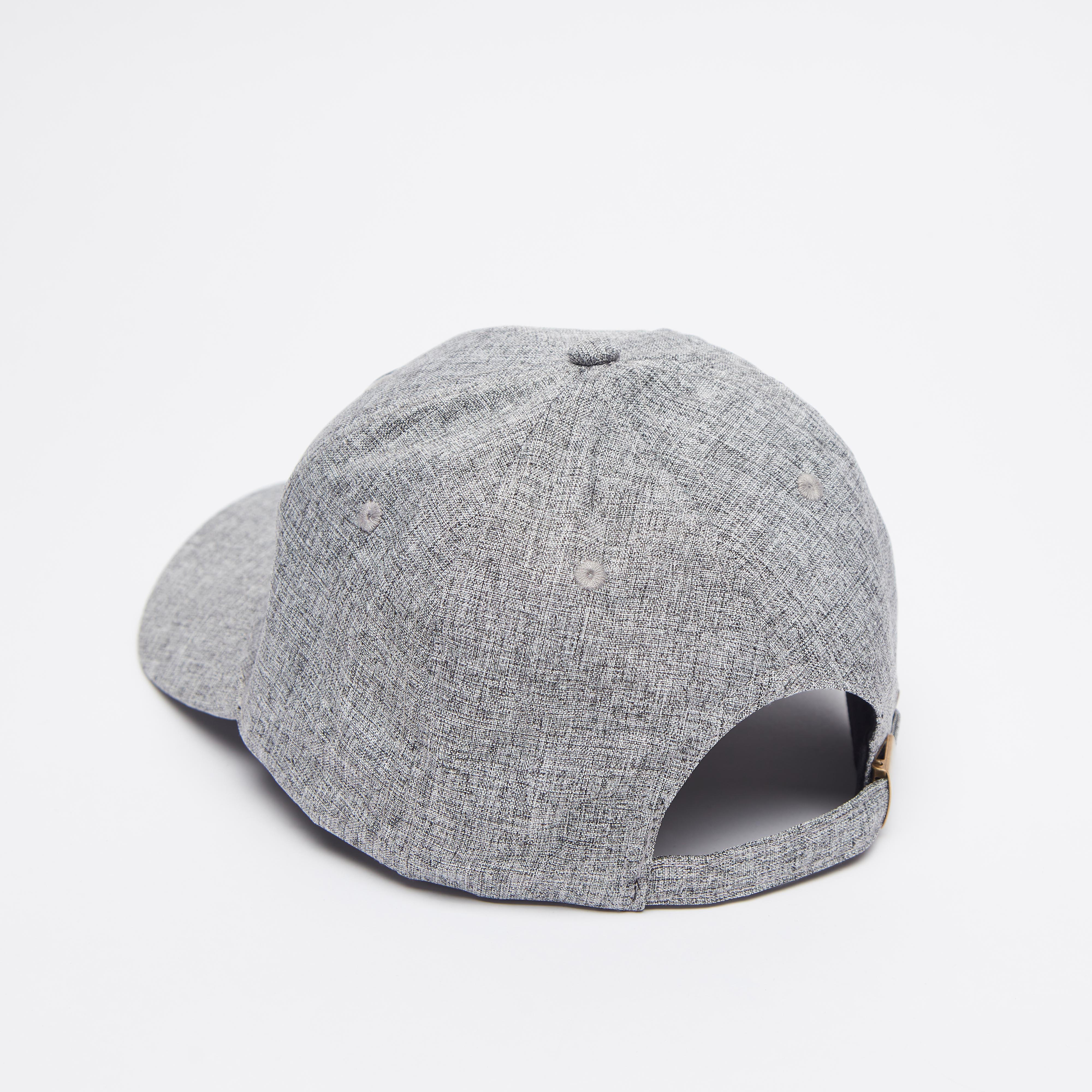 Textured Cap with Plate Buckle Closure-men-caps-image-3