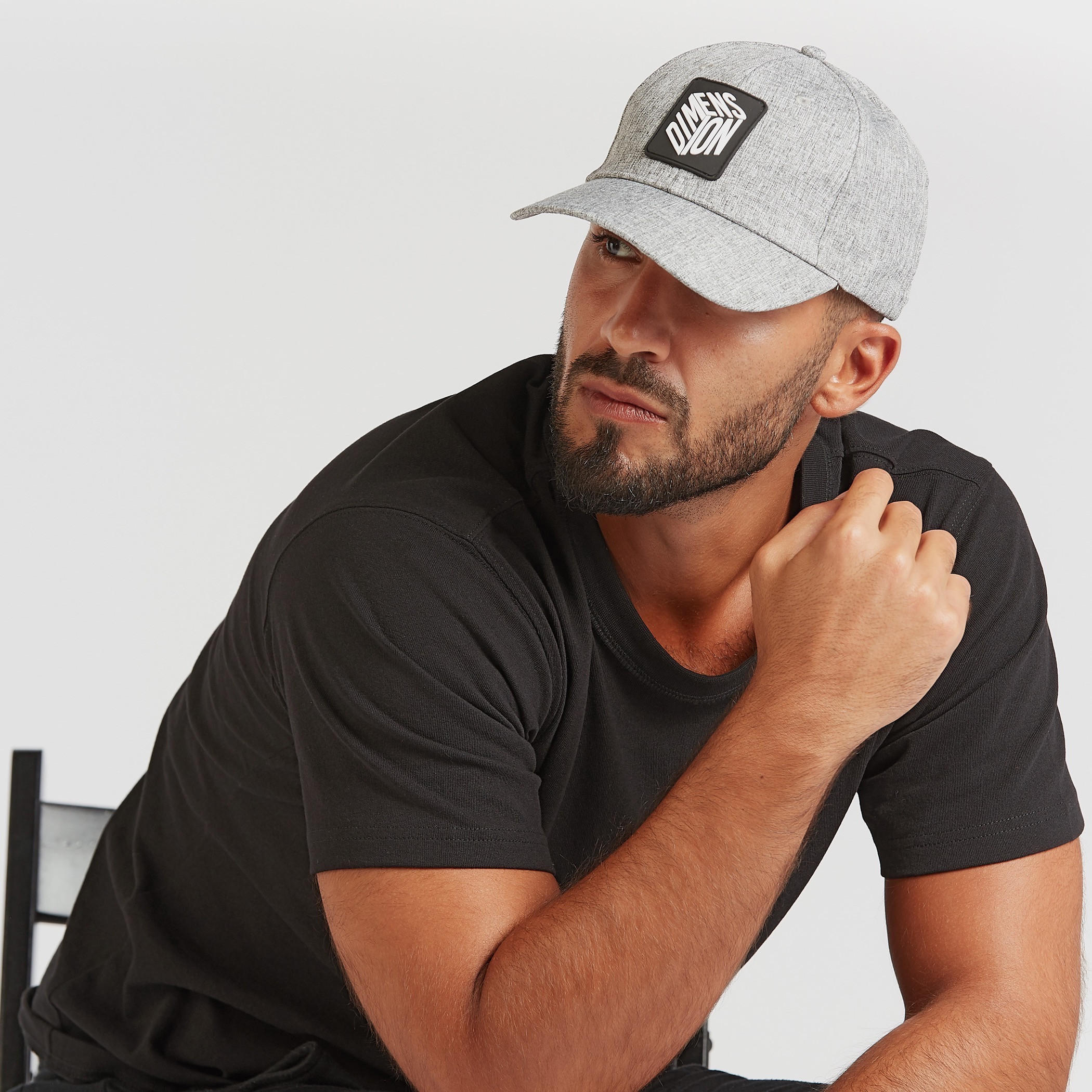 Textured Cap with Plate Buckle Closure-men-caps-image-2