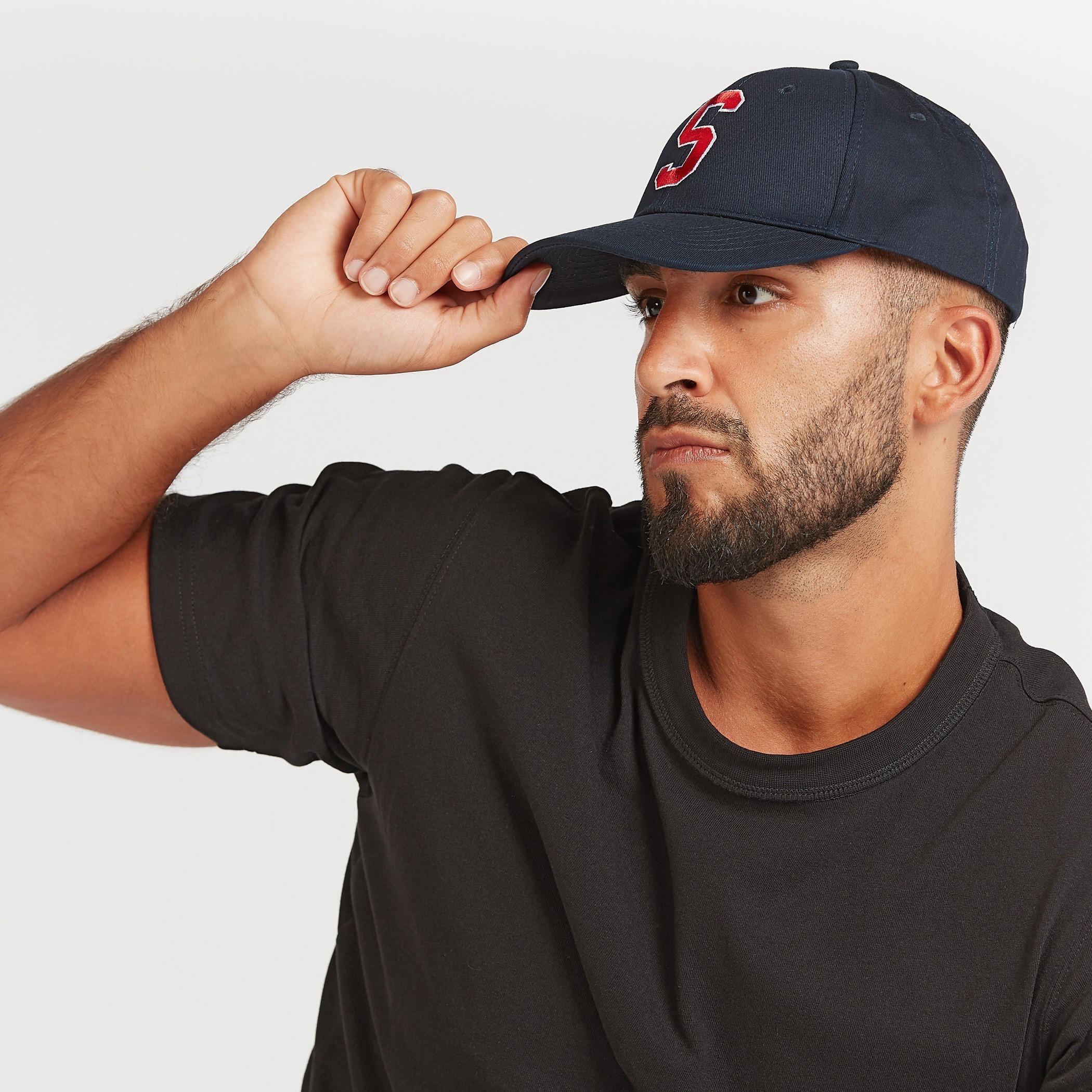 Textured Cap with Plate Buckle Closure-men-caps-image-2