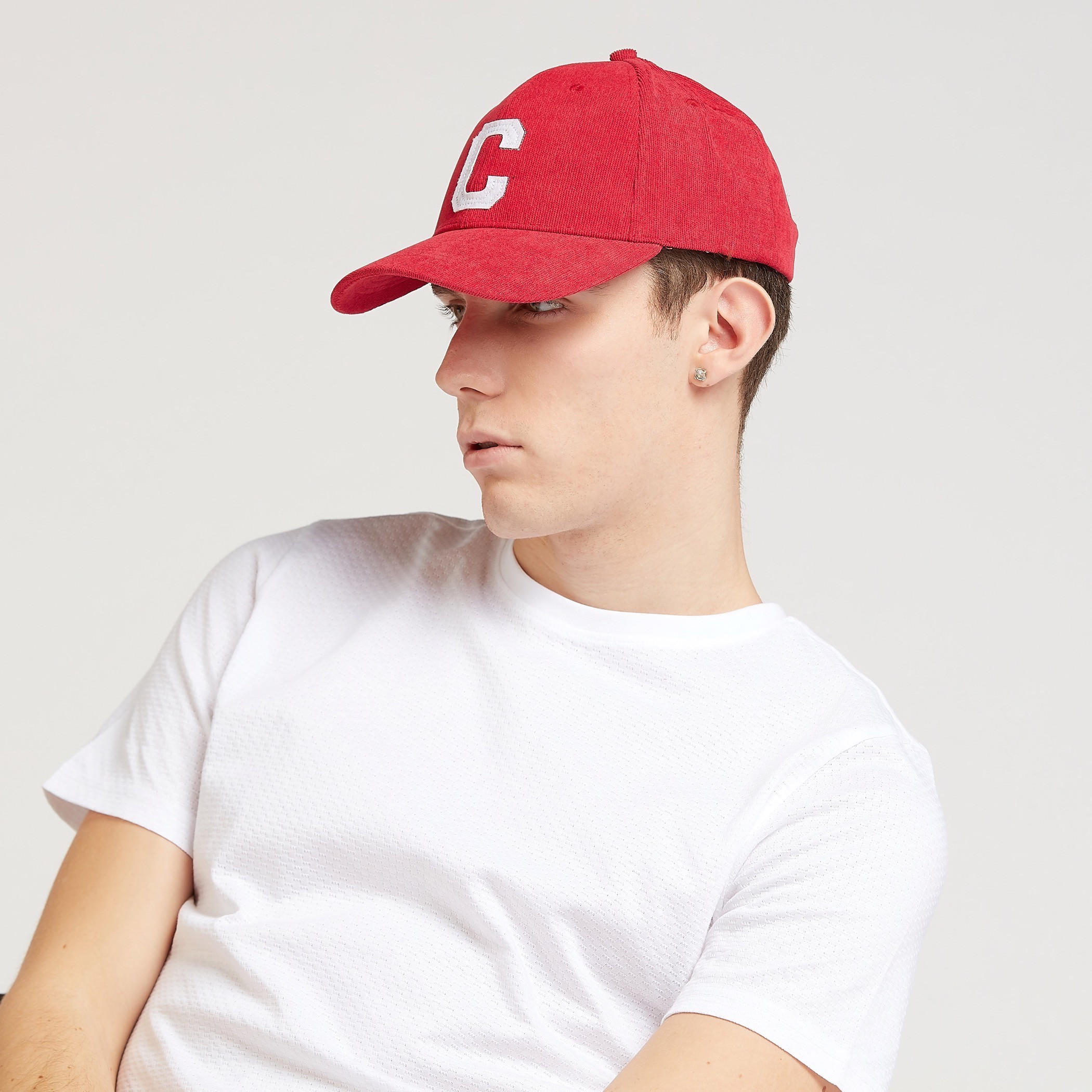 Textured Cap with Plate Buckle Closure-men-caps-image-2