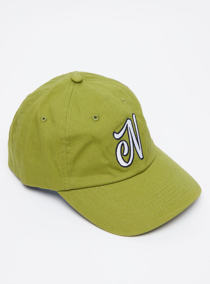 Textured Cap with Snap Closure-men-caps-image-1