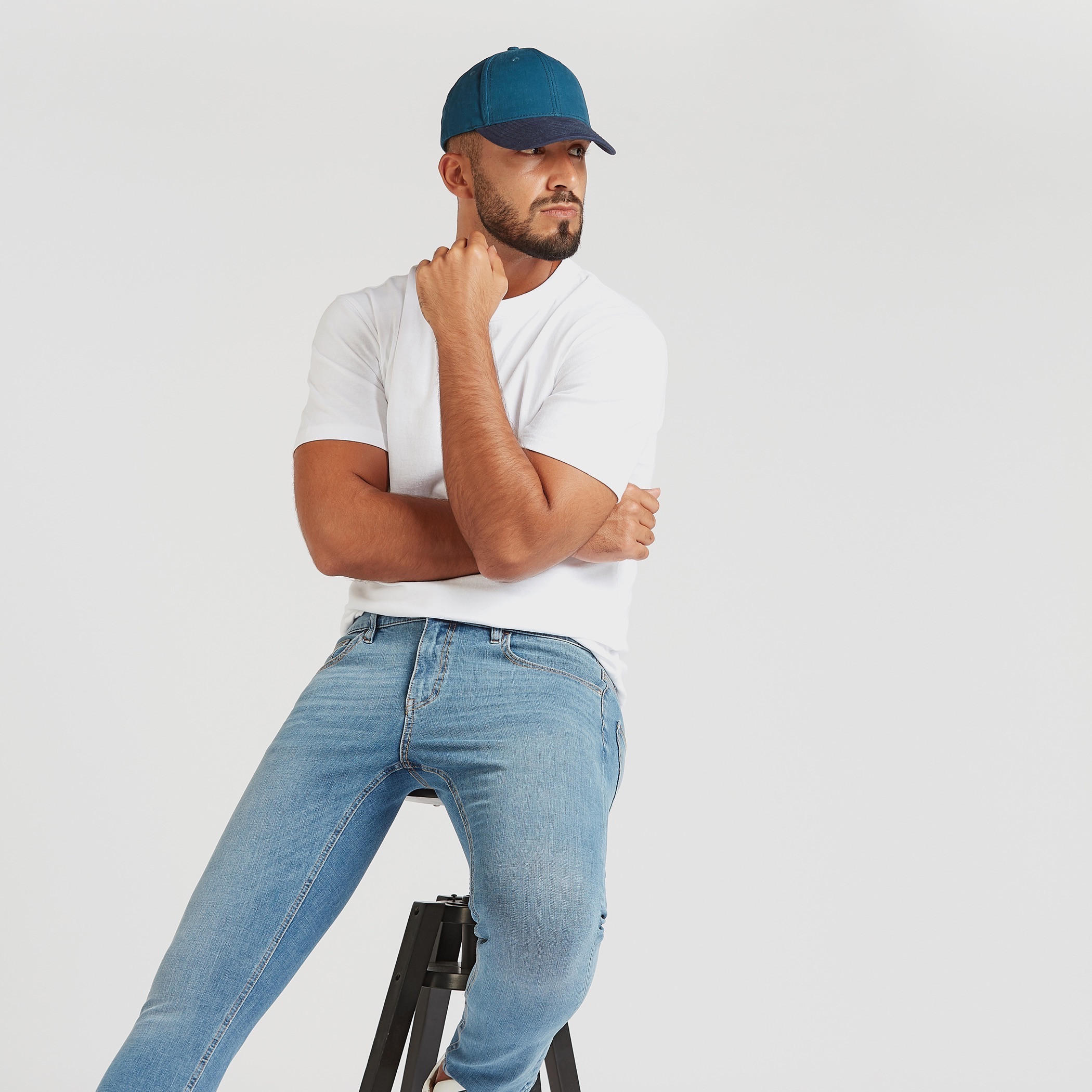 قبعة كاب بارز الملمس بحزام إغلاق قابل للتعديل-men-caps-image-2