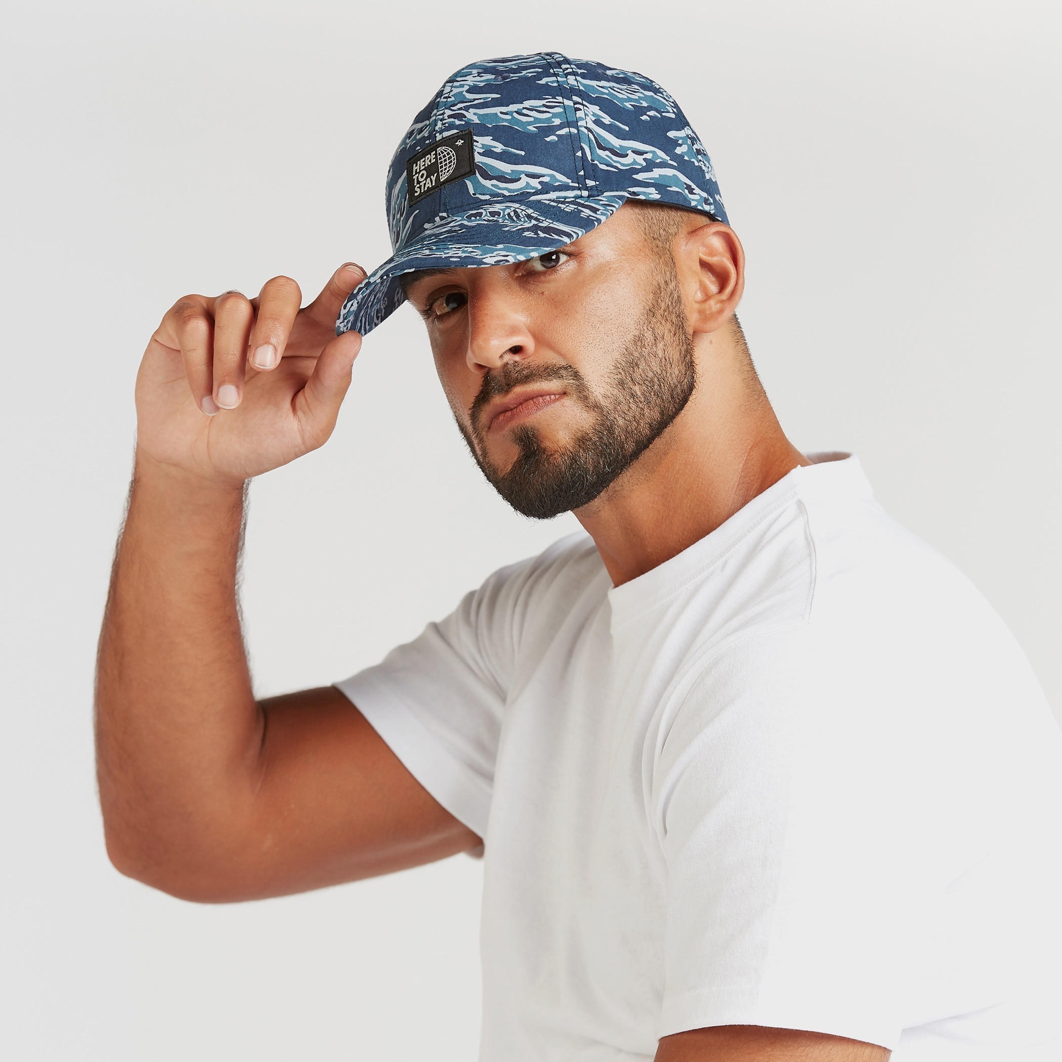 Printed Cap with Hook and Loop Closure-men-caps-image-2