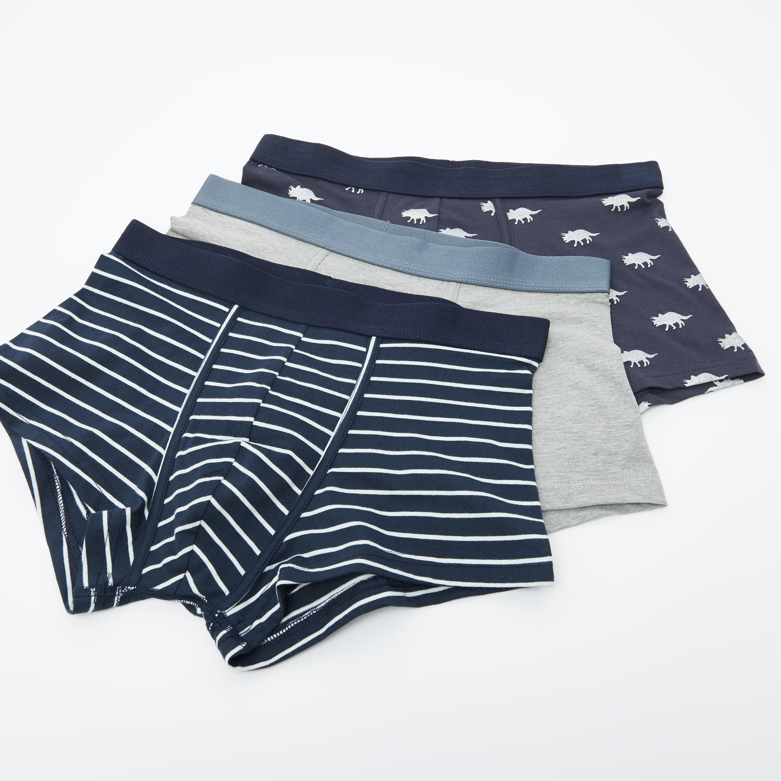 شورتات ترانك داخليّة متنوعة بخصر مطّاطي- طقم من 3 قطع-men-clothing-innerwear-underwear-image-3