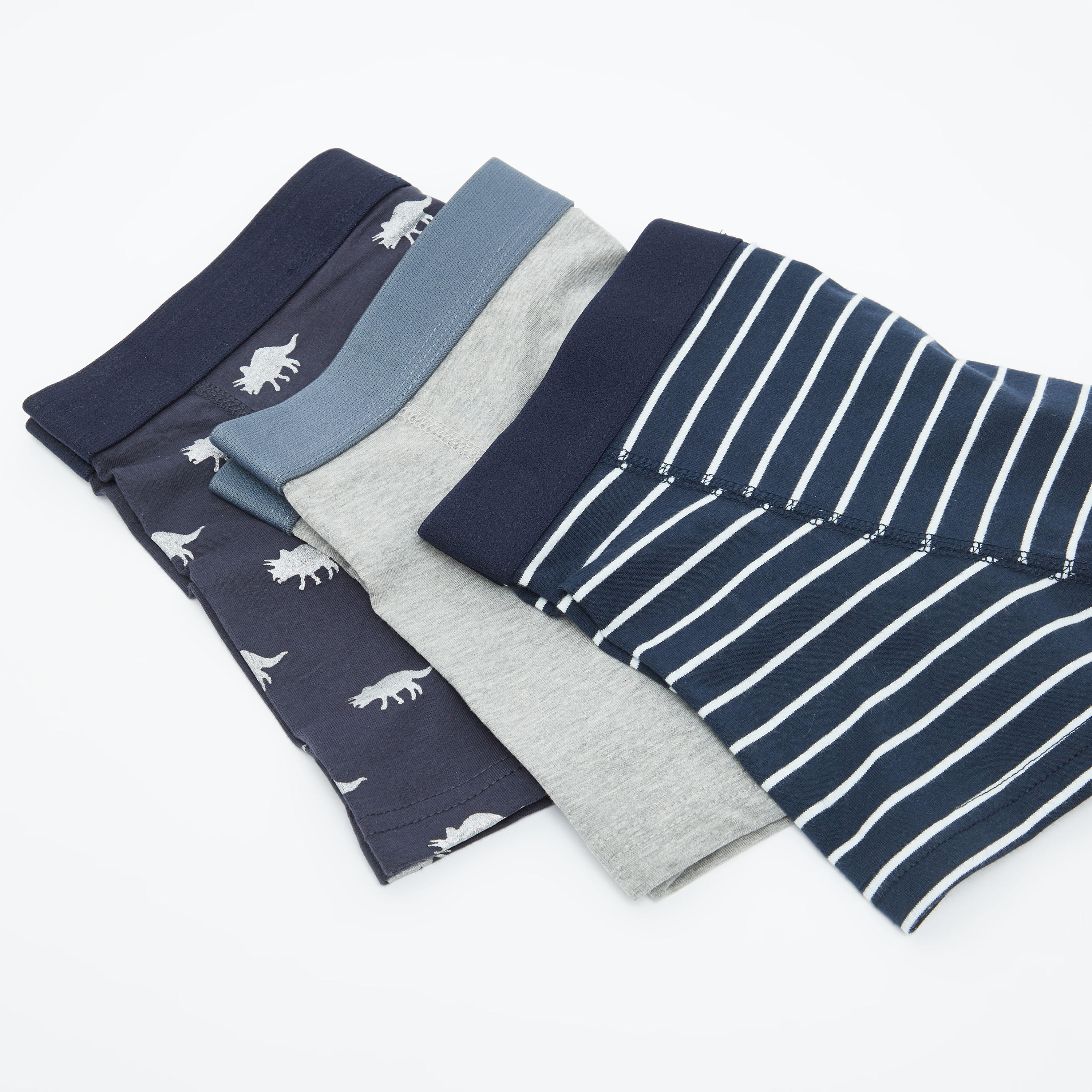 شورتات ترانك داخليّة متنوعة بخصر مطّاطي- طقم من 3 قطع-men-clothing-innerwear-underwear-image-1