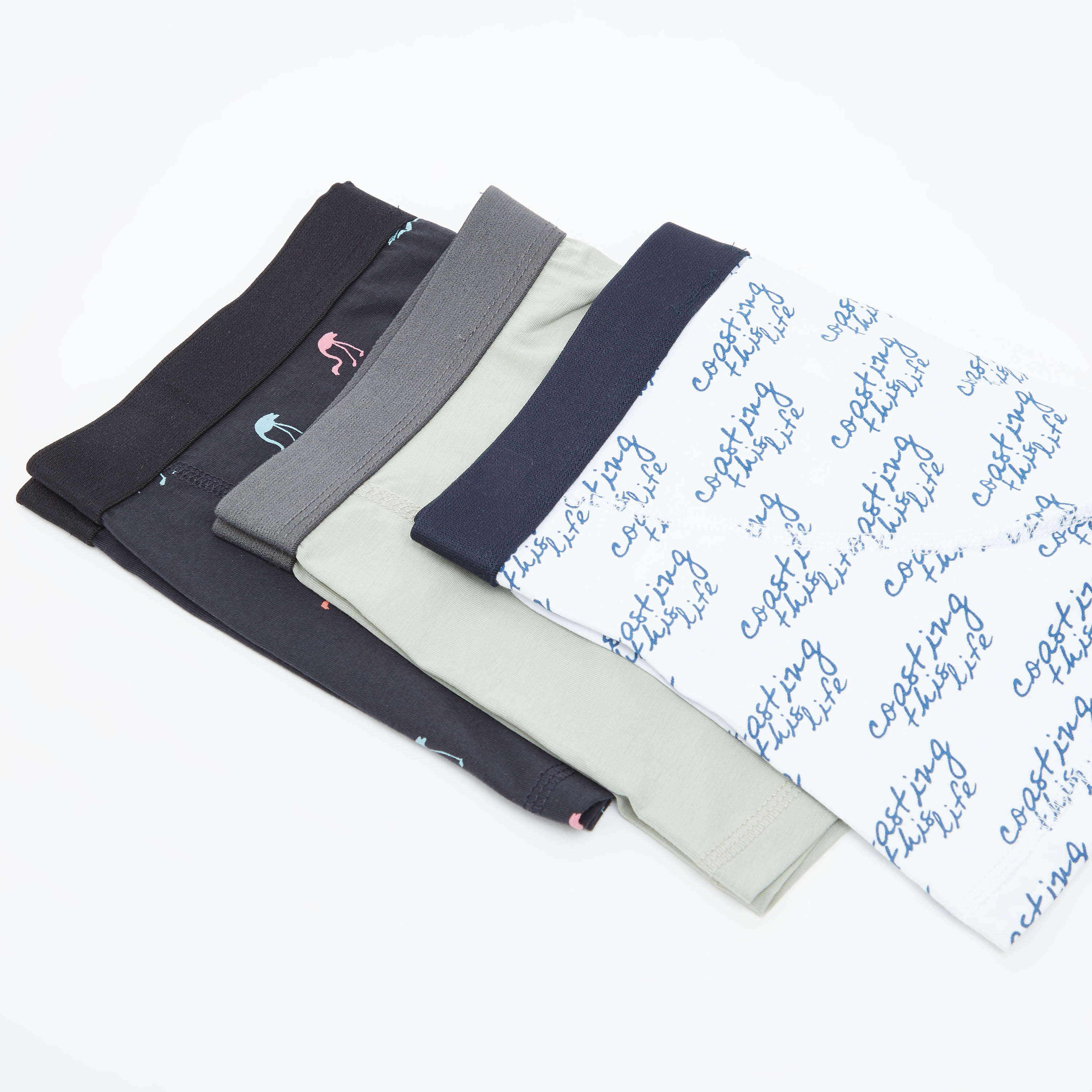 شورتات ترانك داخليّة متنوعة بخصر مطّاطي- طقم من قطعتين-men-clothing-innerwear-underwear-image-1