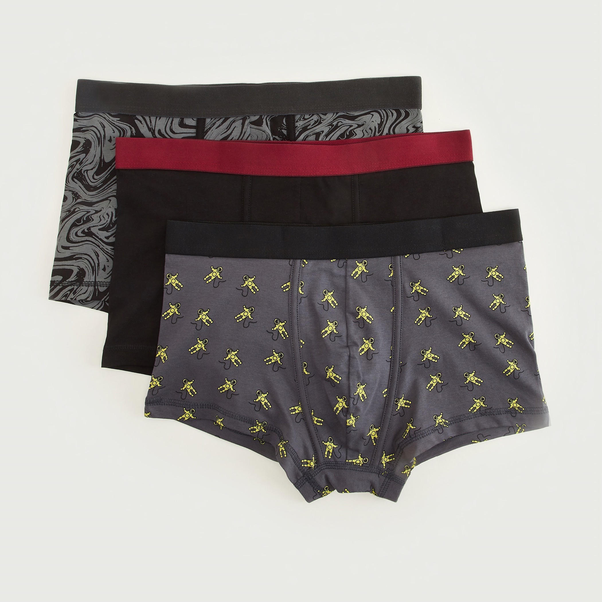شورتات ترانك للسباحة متنوّعة بخصر مطّاطي - طقم من 3 قطع-men-clothing-innerwear-underwear-image-1