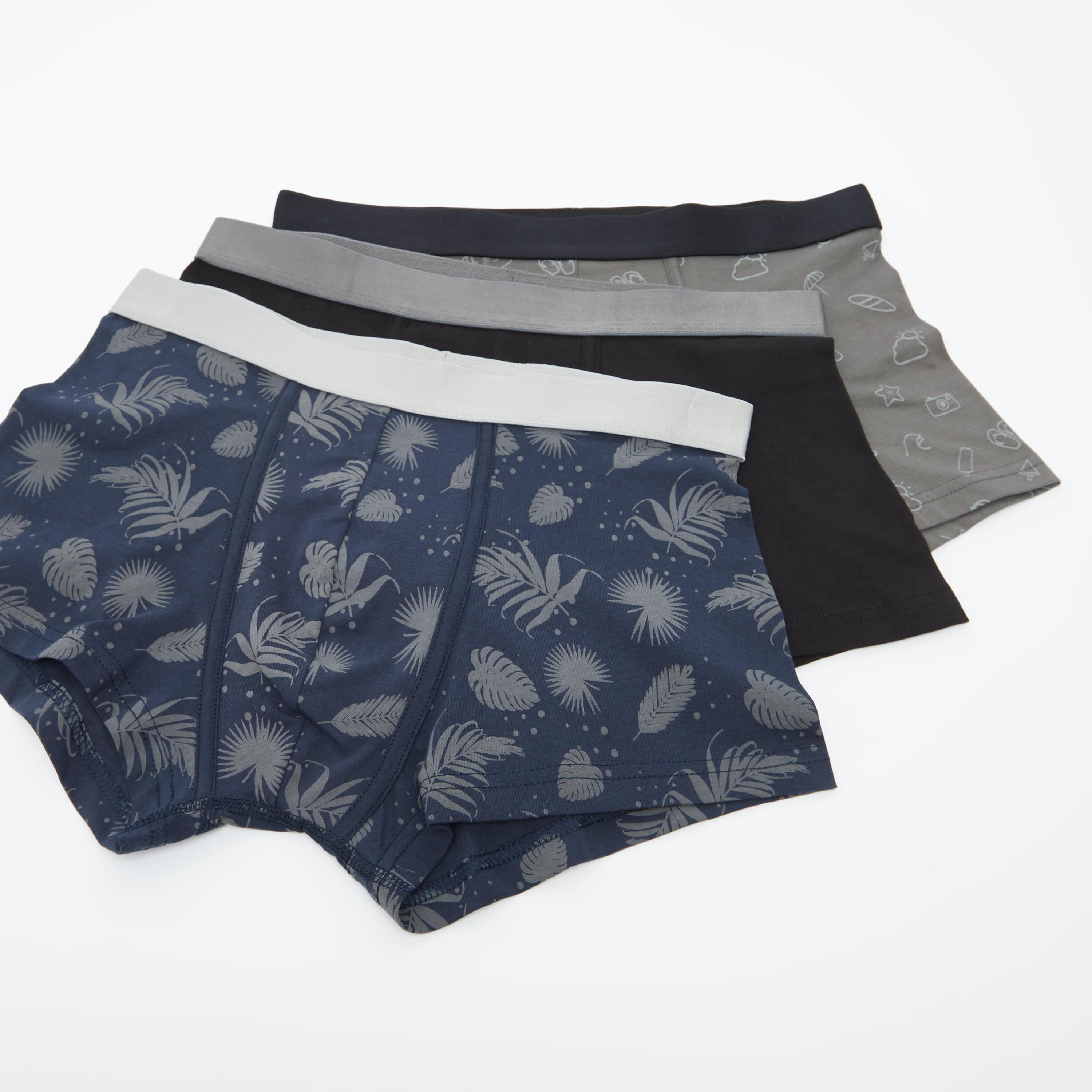 شورتات ترانك داخليّة متنوعة بخصر مطّاطي- طقم من قطعتين-men-clothing-innerwear-underwear-image-1