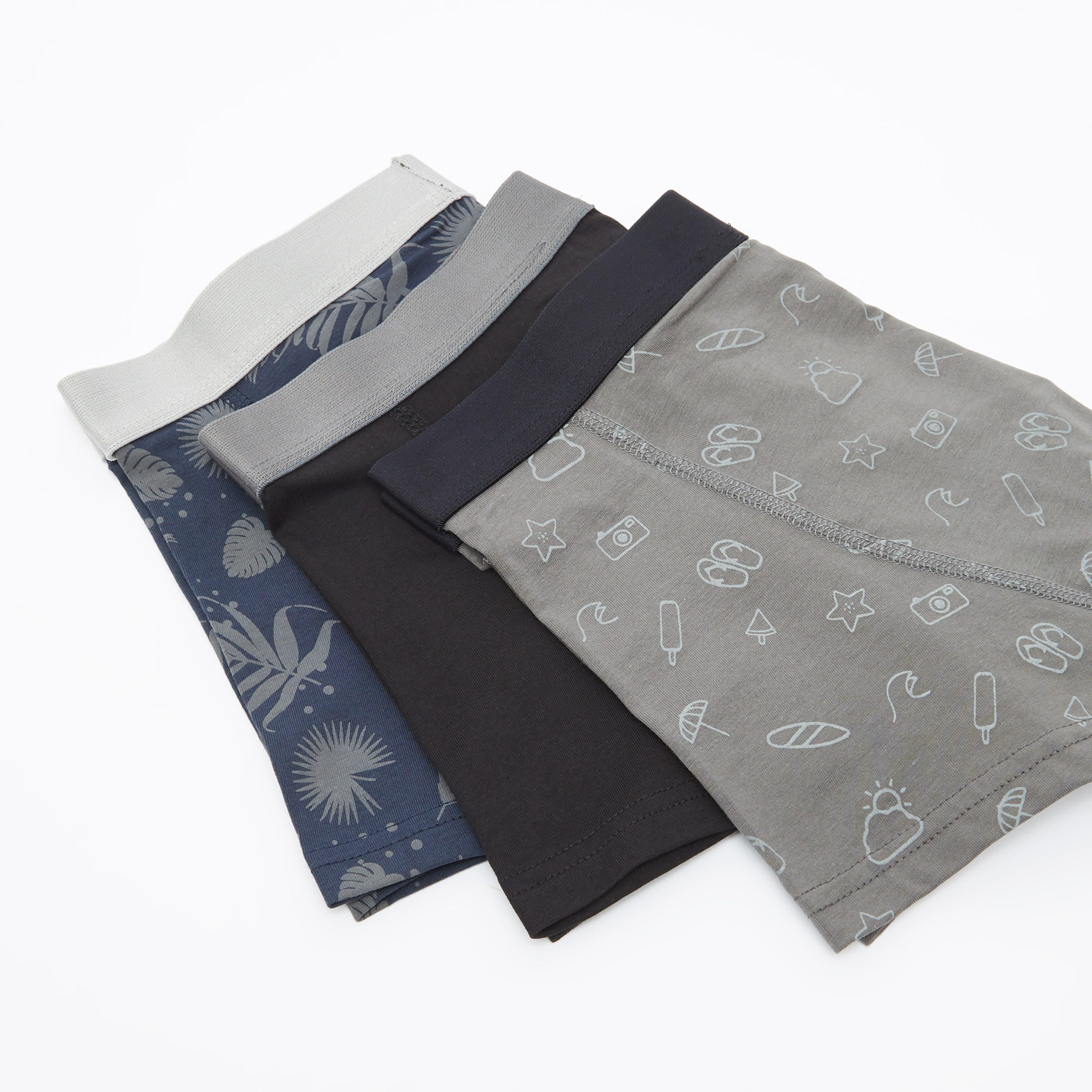 شورتات ترانك داخليّة متنوعة بخصر مطّاطي- طقم من قطعتين-men-clothing-innerwear-underwear-image-3