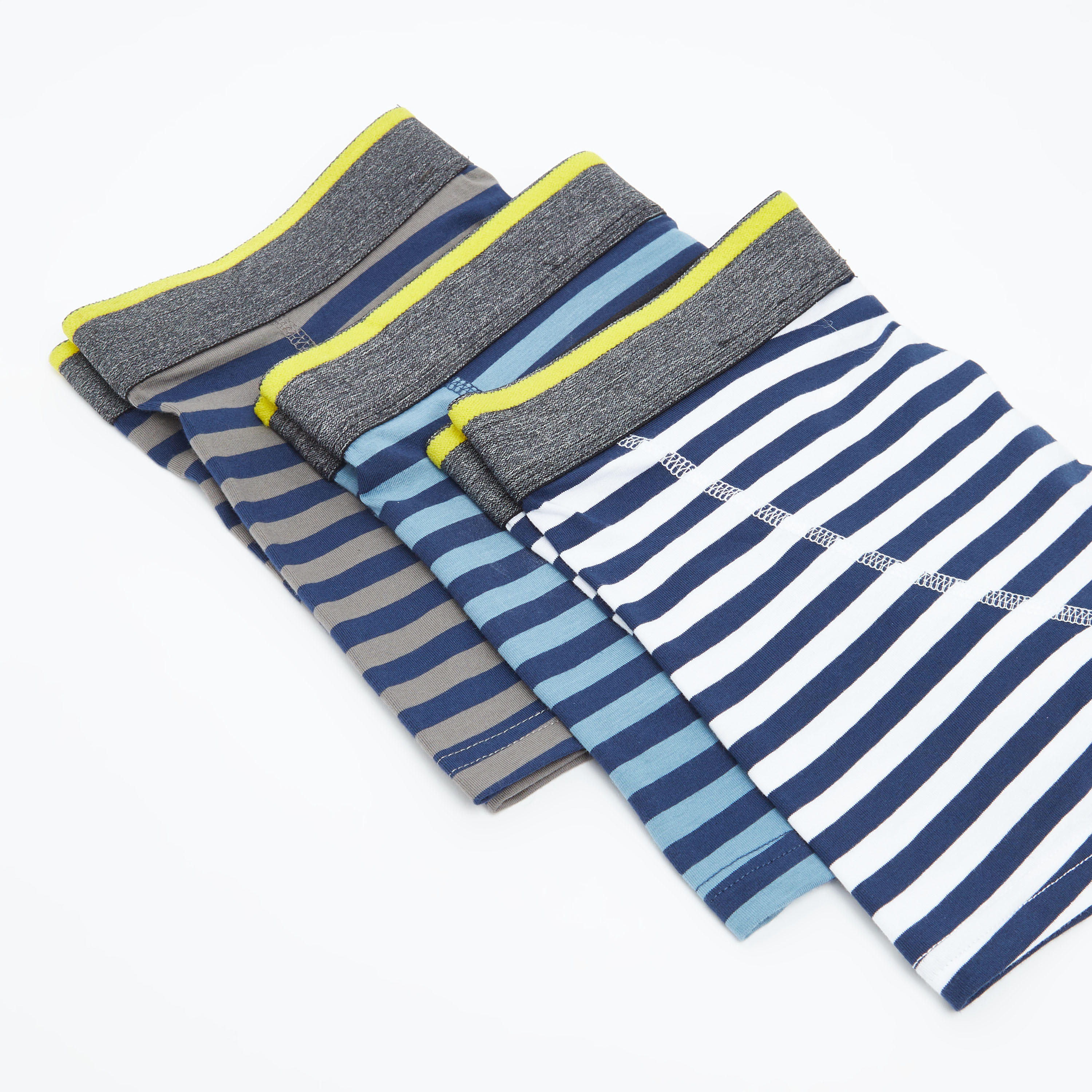 شورتات ترانك داخليّة مخططة بخصر مطّاطي- طقم من 3 قطع-men-clothing-innerwear-underwear-image-3