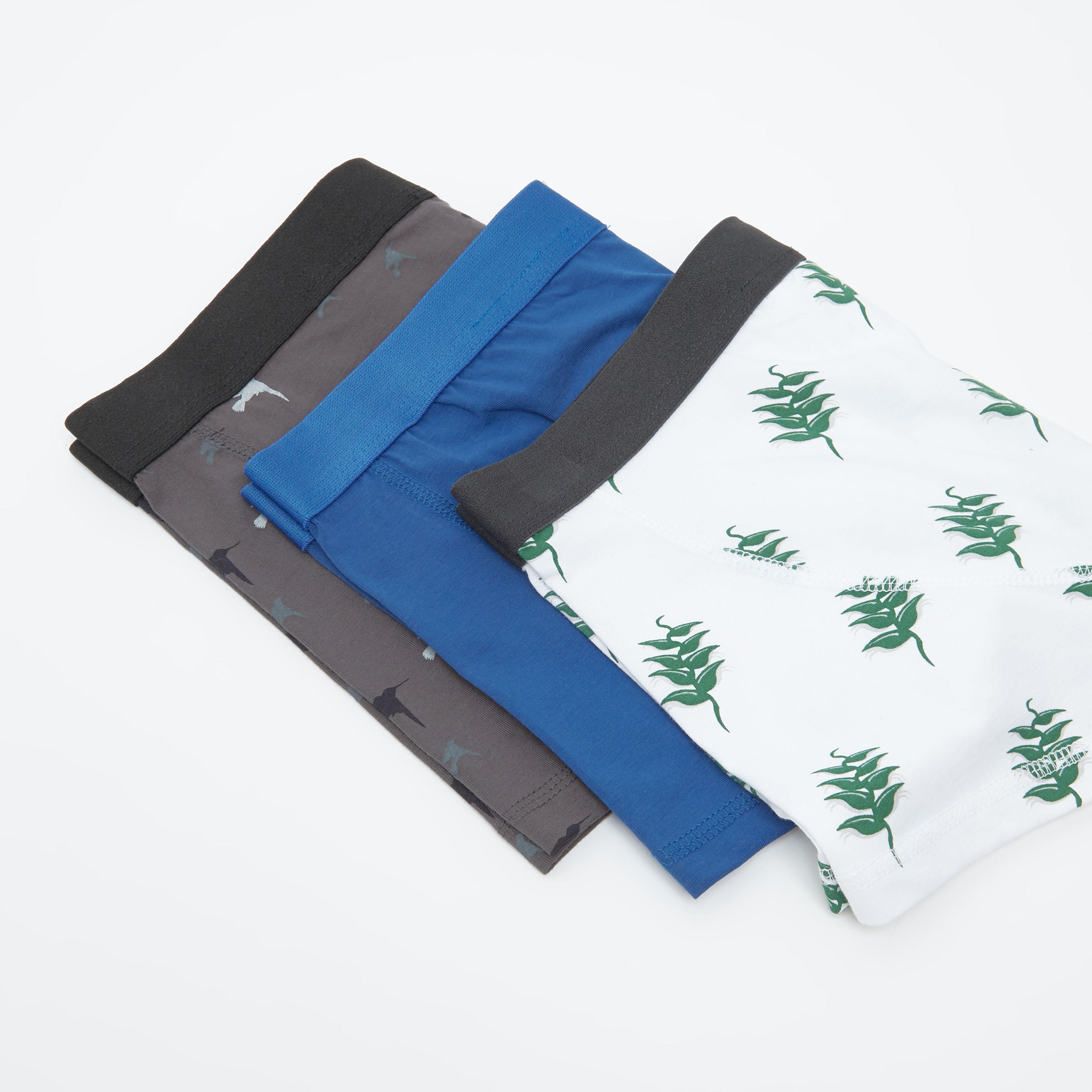 شورتات ترانك داخليّة متنوعة بخصر مطّاطي- طقم من 3 قطع-men-clothing-innerwear-underwear-image-1