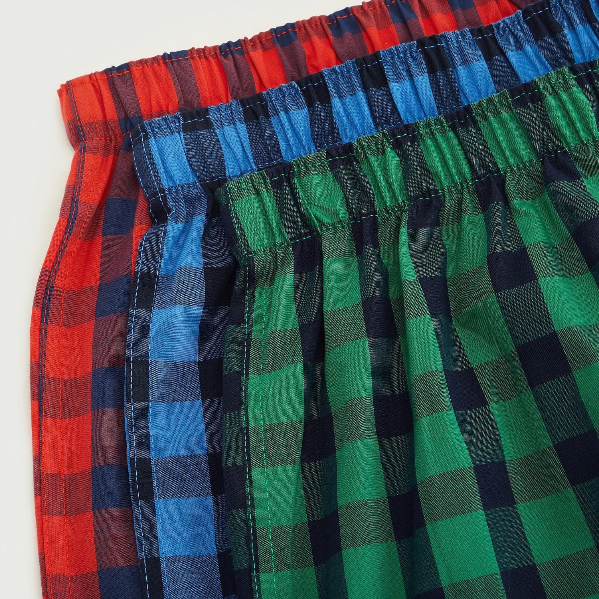 شورتات بوكسر داخلية كاروهات بخصر مطّاطي - طقم من 3 قطع-men-clothing-innerwear-underwear-image-2