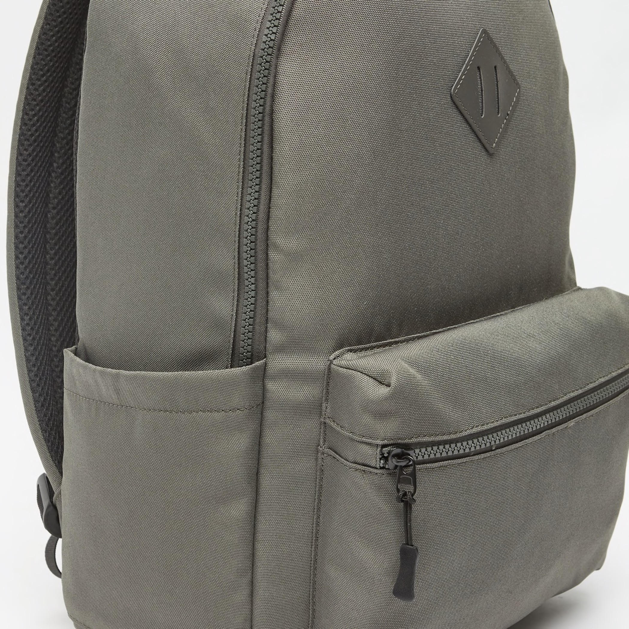 Solid Backpack with Adjustable Shoulder Straps and Lash Tab-men-bags-image-3