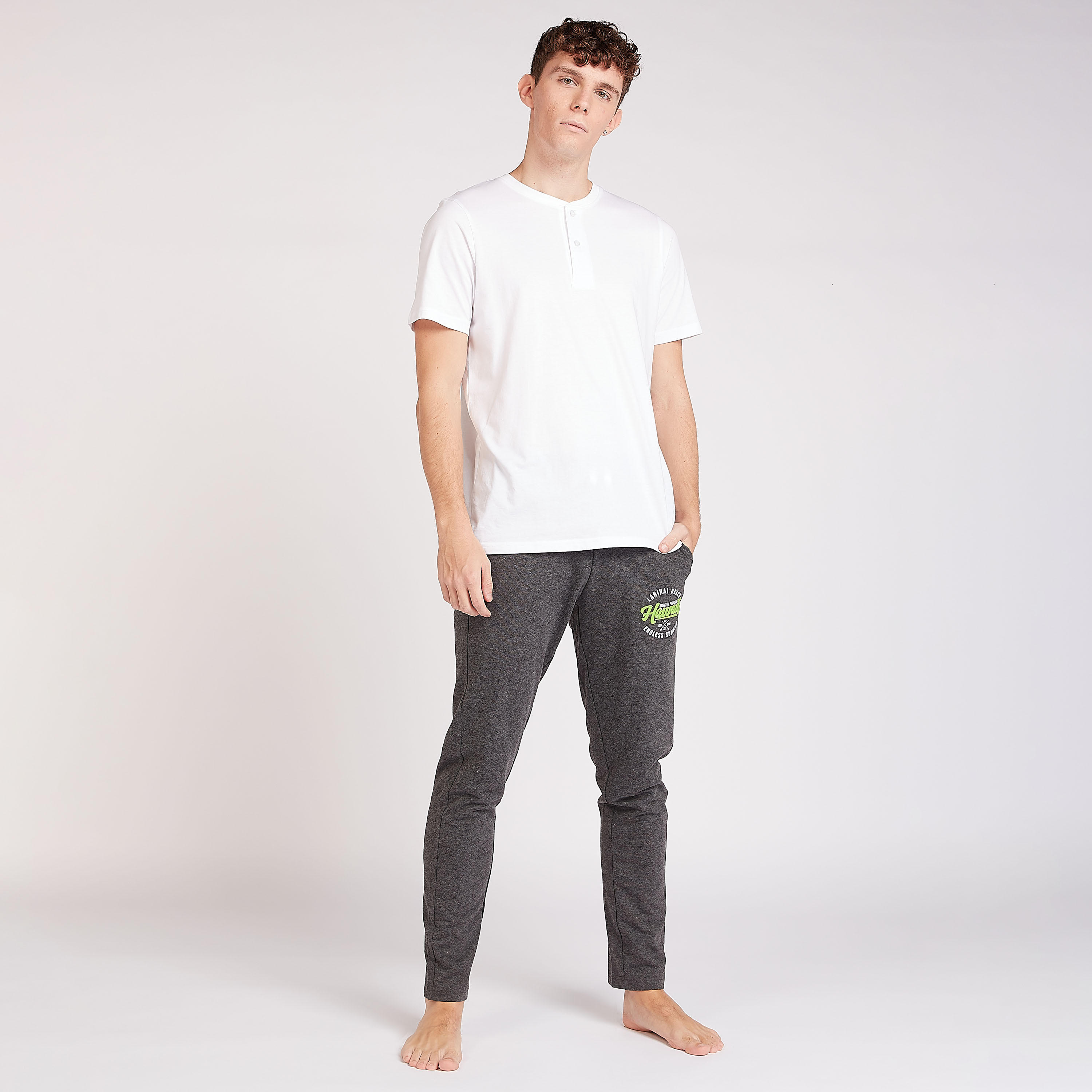 Full Length Printed Pyjamas with Pockets and Drawstring Closure-men-clothing-nightwear-pyjamaandshorts-image-2