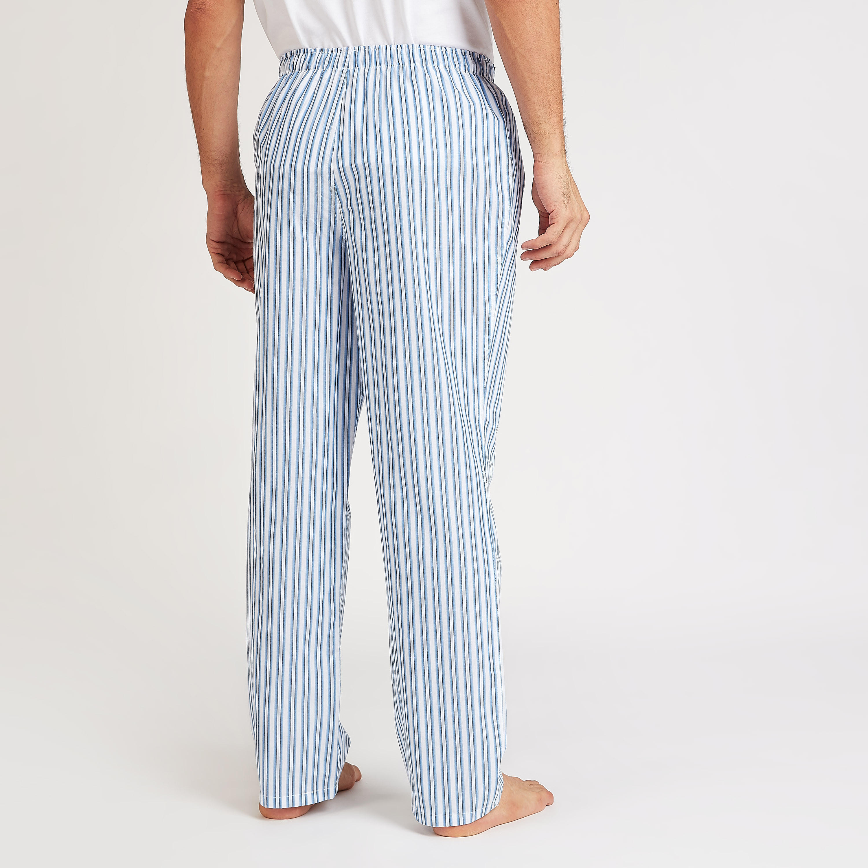 بنطلون بيجاما طويل بخصر مطاطي وطبعات - طقم من قطعتين-men-clothing-nightwear-pyjamaandshorts-image-7