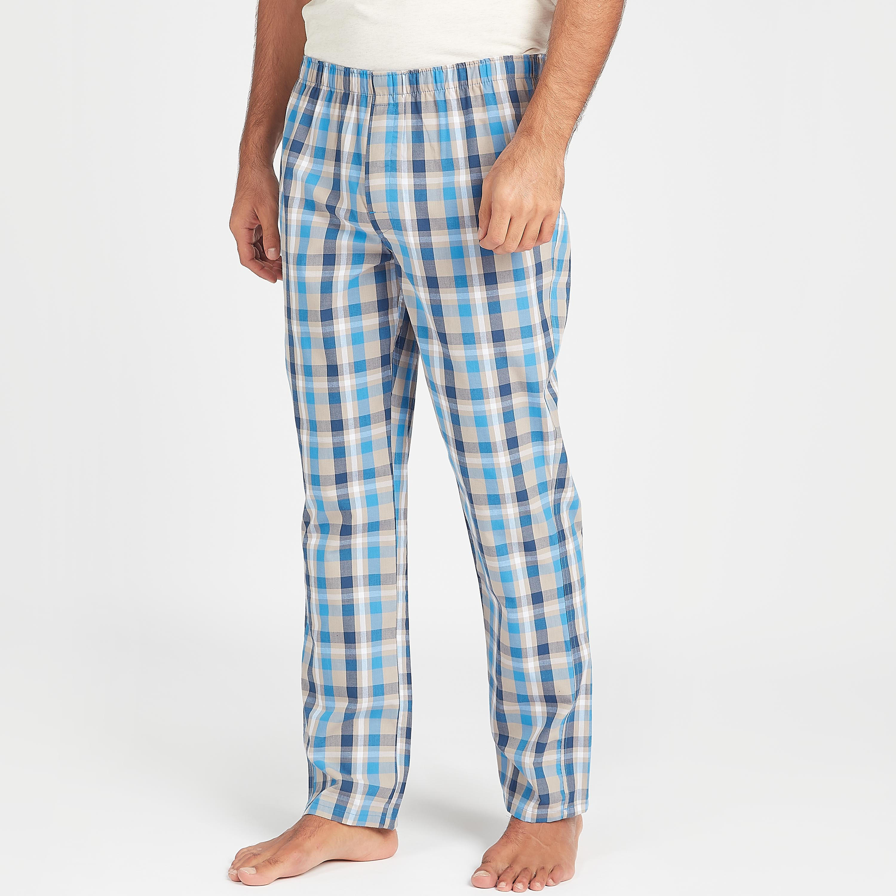 طقم بيجاما طويلة متنوّعة بخصر مطاطي - قطعتين-men-clothing-nightwear-pyjamaandshorts-image-2