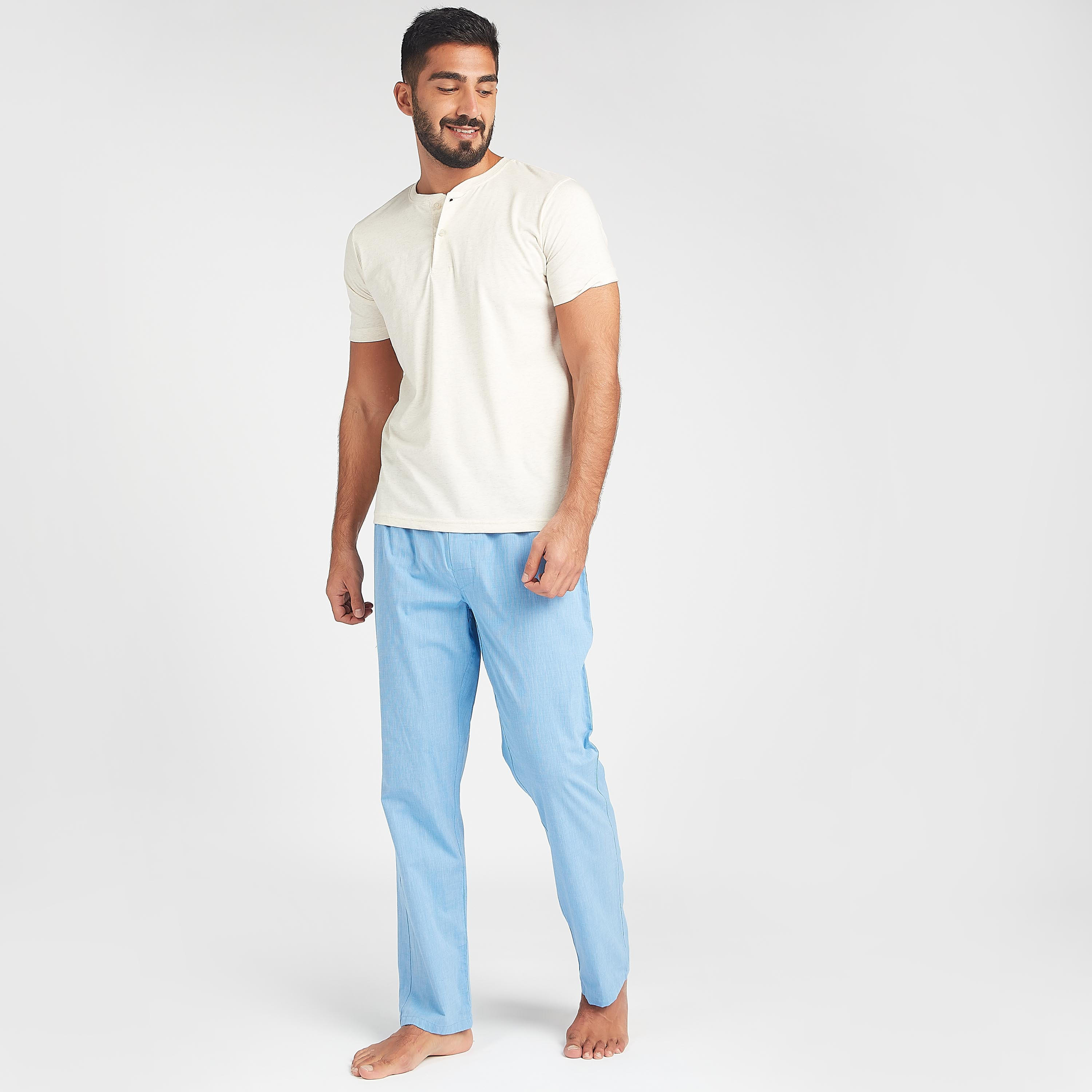 طقم بيجاما طويلة متنوّعة بخصر مطاطي - قطعتين-men-clothing-nightwear-pyjamaandshorts-image-5