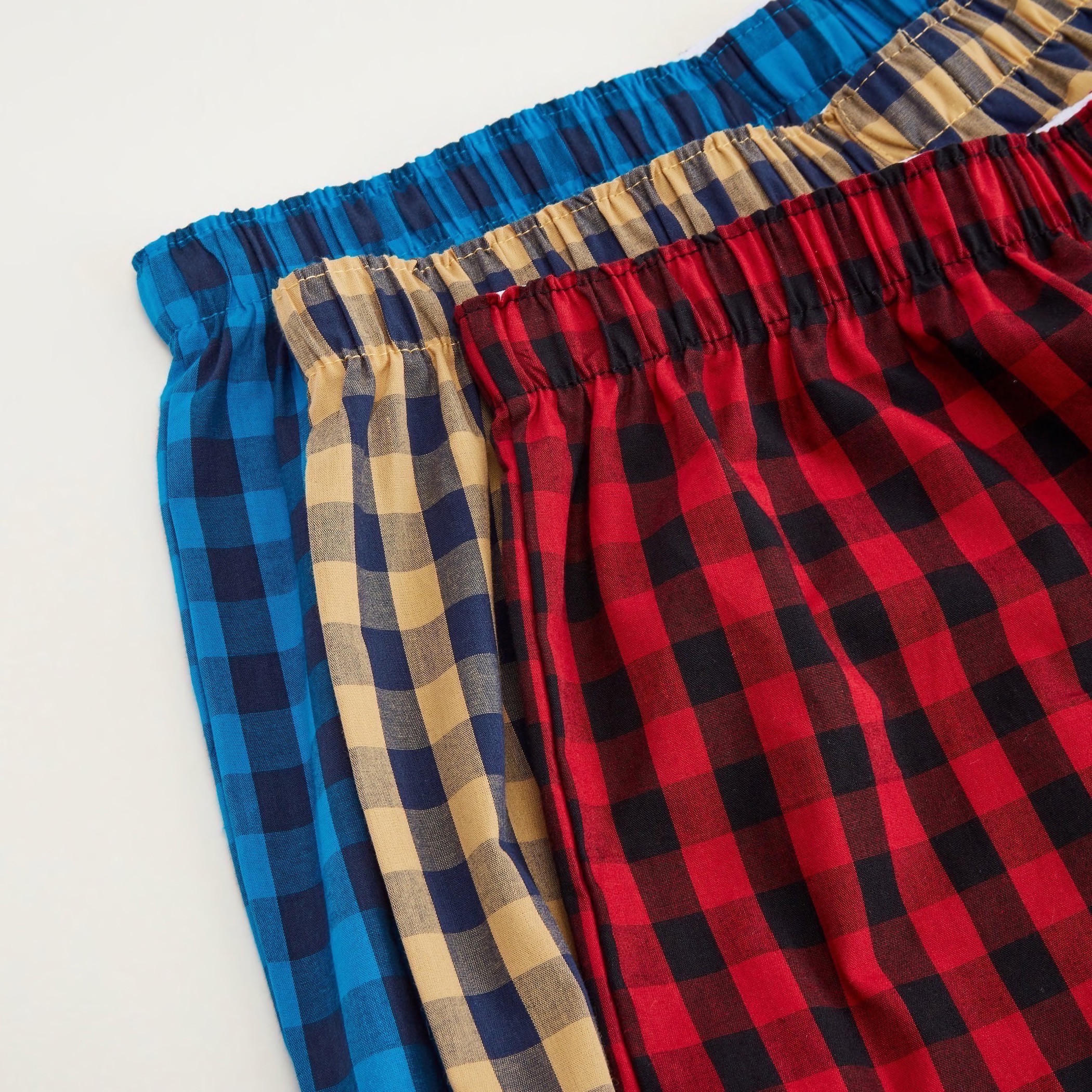 Set of 3 - Checked Boxers with Elasticated Waistband-men-clothing-innerwear-underwear-image-2