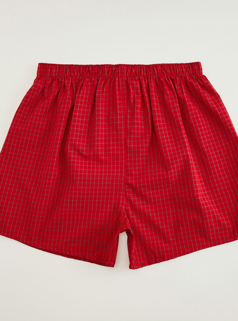سراويل بوكسر كاروهات بخصر مطّاطي - طقم من 3 قطع-men-clothing-innerwear-underwear-image-4
