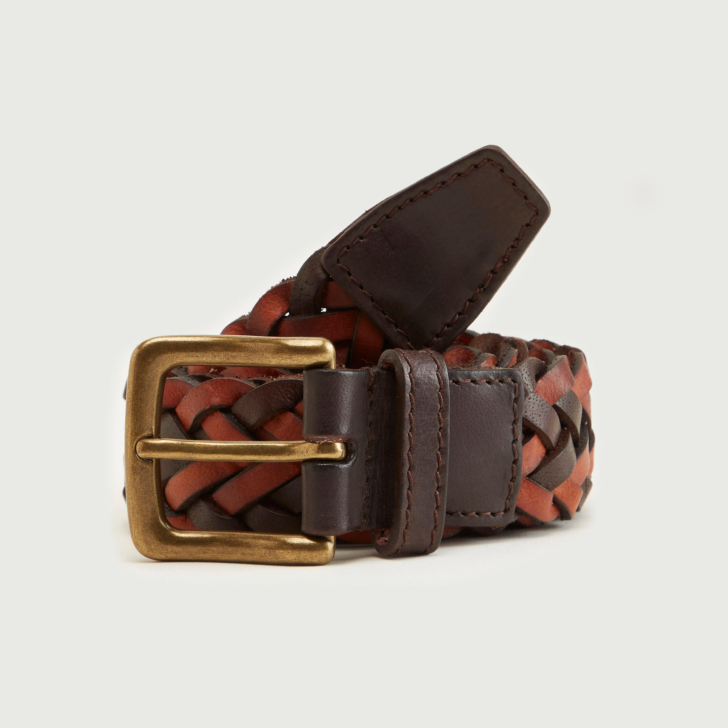 حزام مضفر بإبزيم بدبوس-men-beltsandwallets-belts-image-5