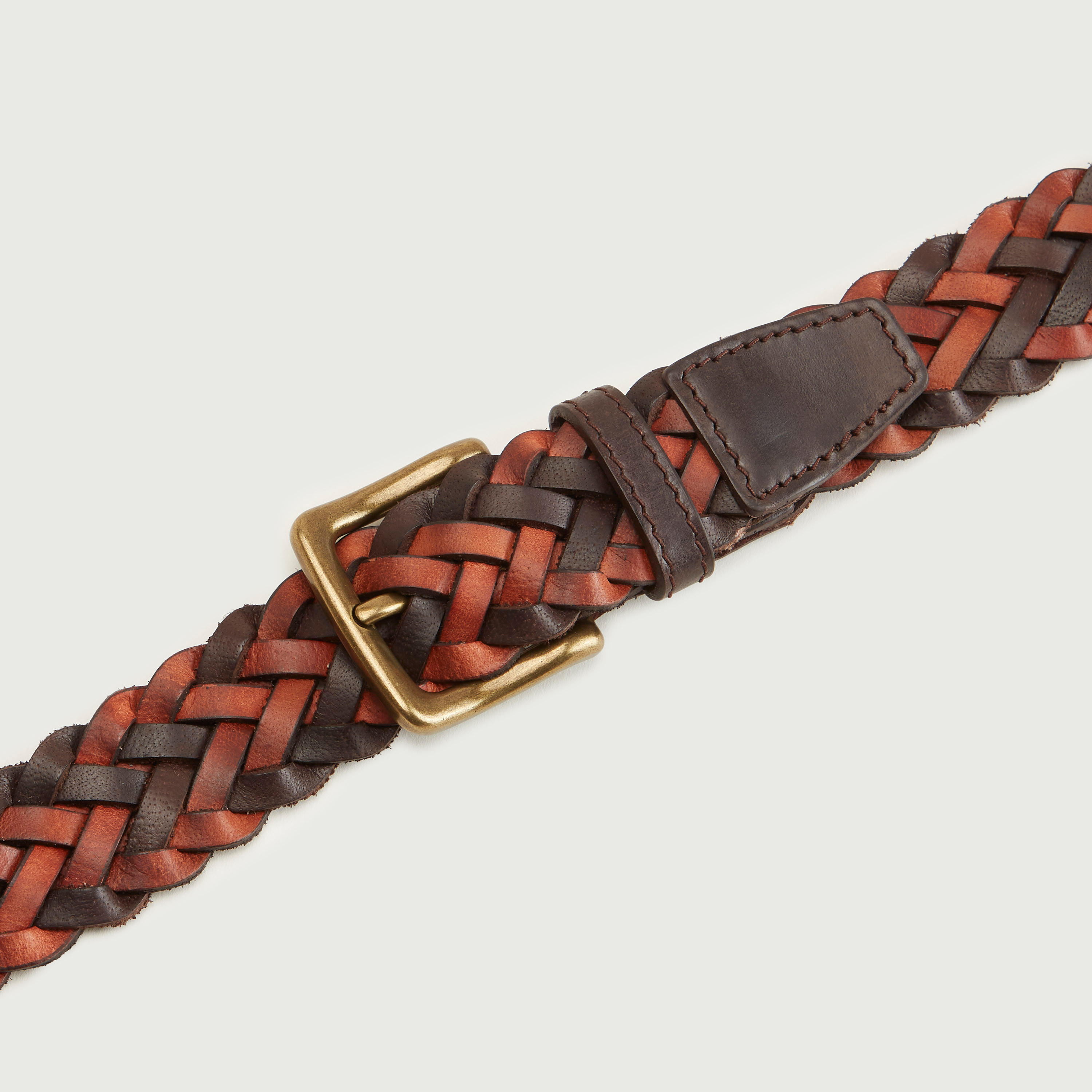 حزام مضفر بإبزيم بدبوس-men-beltsandwallets-belts-image-1