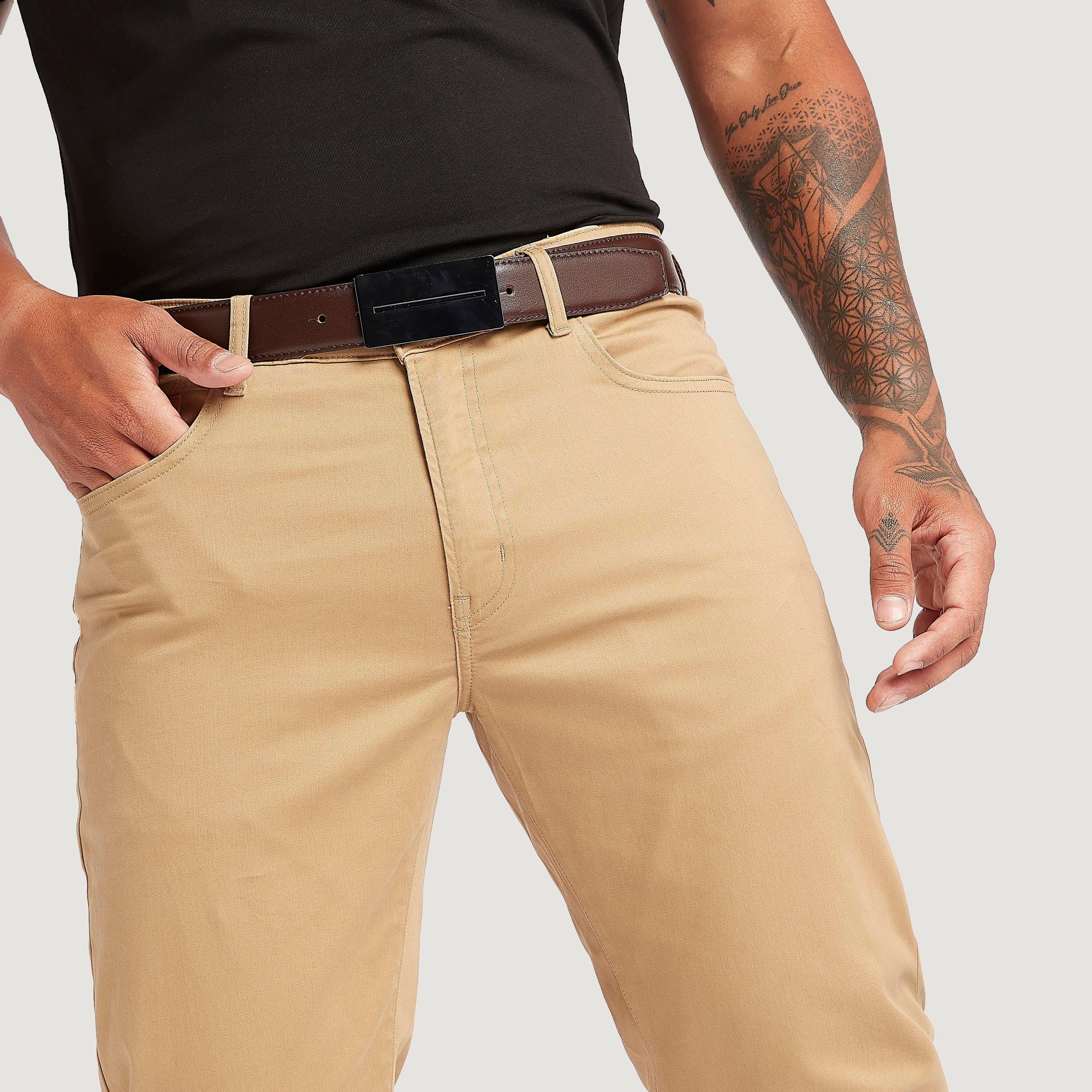 Solid Belt with Plate Buckle-men-beltsandwallets-belts-image-2