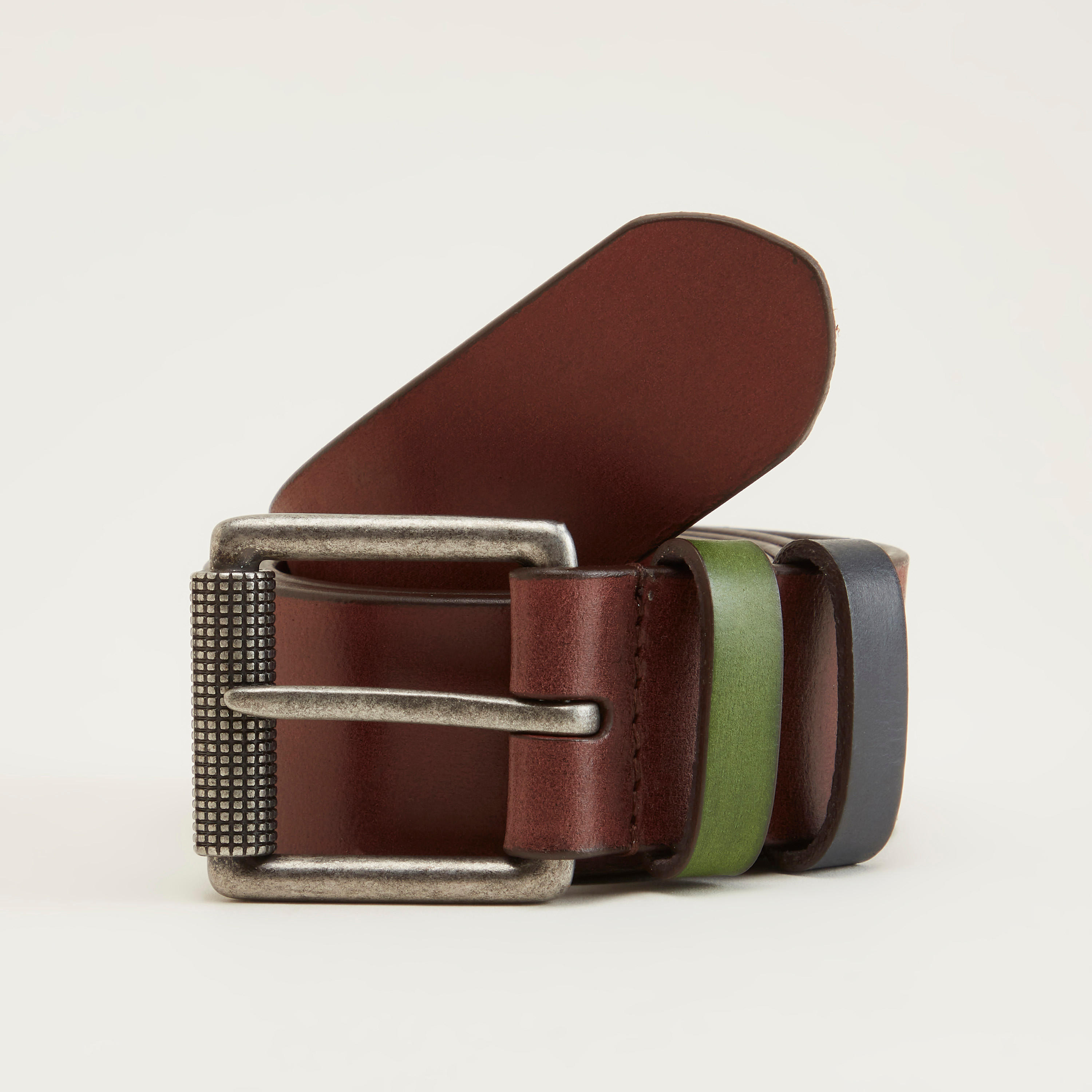 حزام جلد سادة بإبزيم بدبوس للإغلاق-men-beltsandwallets-belts-image-1