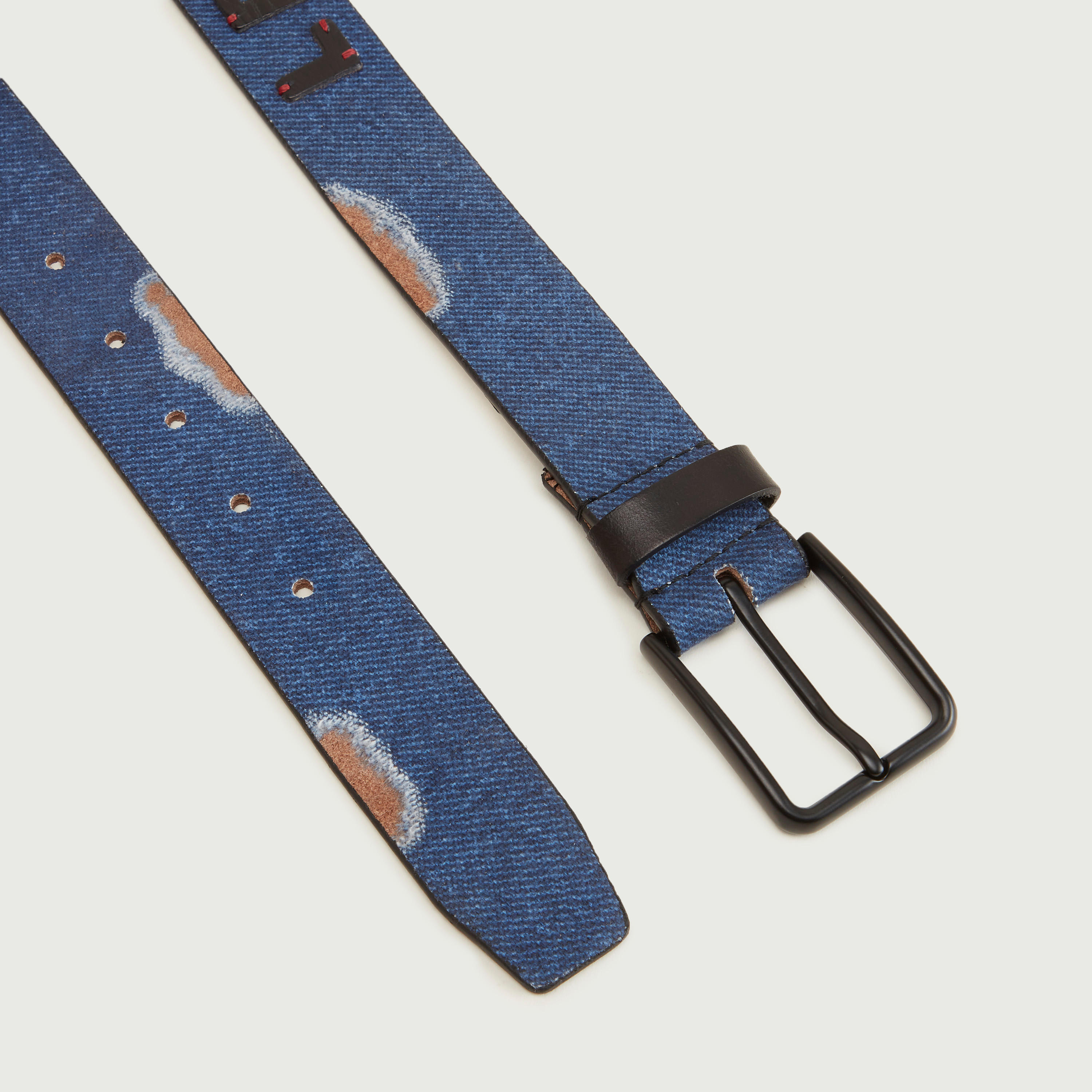 حزام بإبزيم دبوس وطبعات وتفاصيل مزخرفة من لي كوبر-men-beltsandwallets-belts-image-4