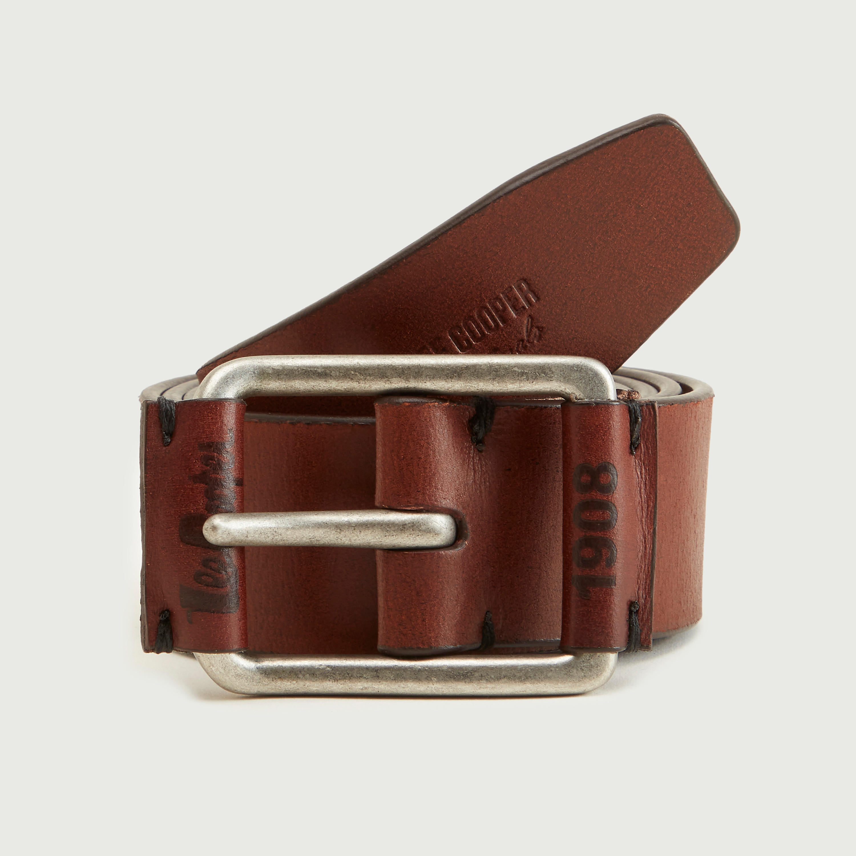 حزام بطبعات وإبزيم بدبوس من لي كوبر-men-beltsandwallets-belts-image-5