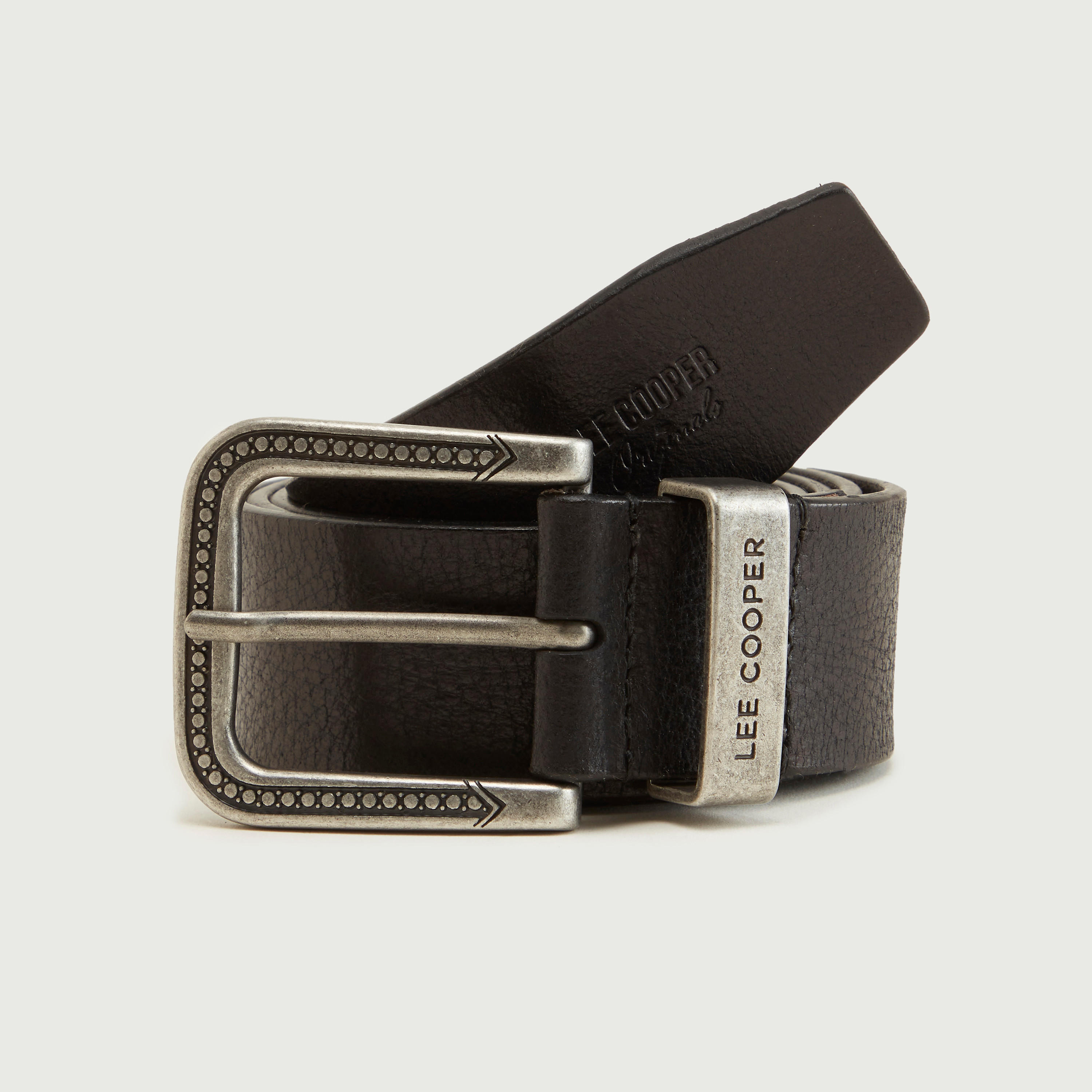 حزام سادة بإبزيم بدبوس من لي كوبر-men-beltsandwallets-belts-image-1