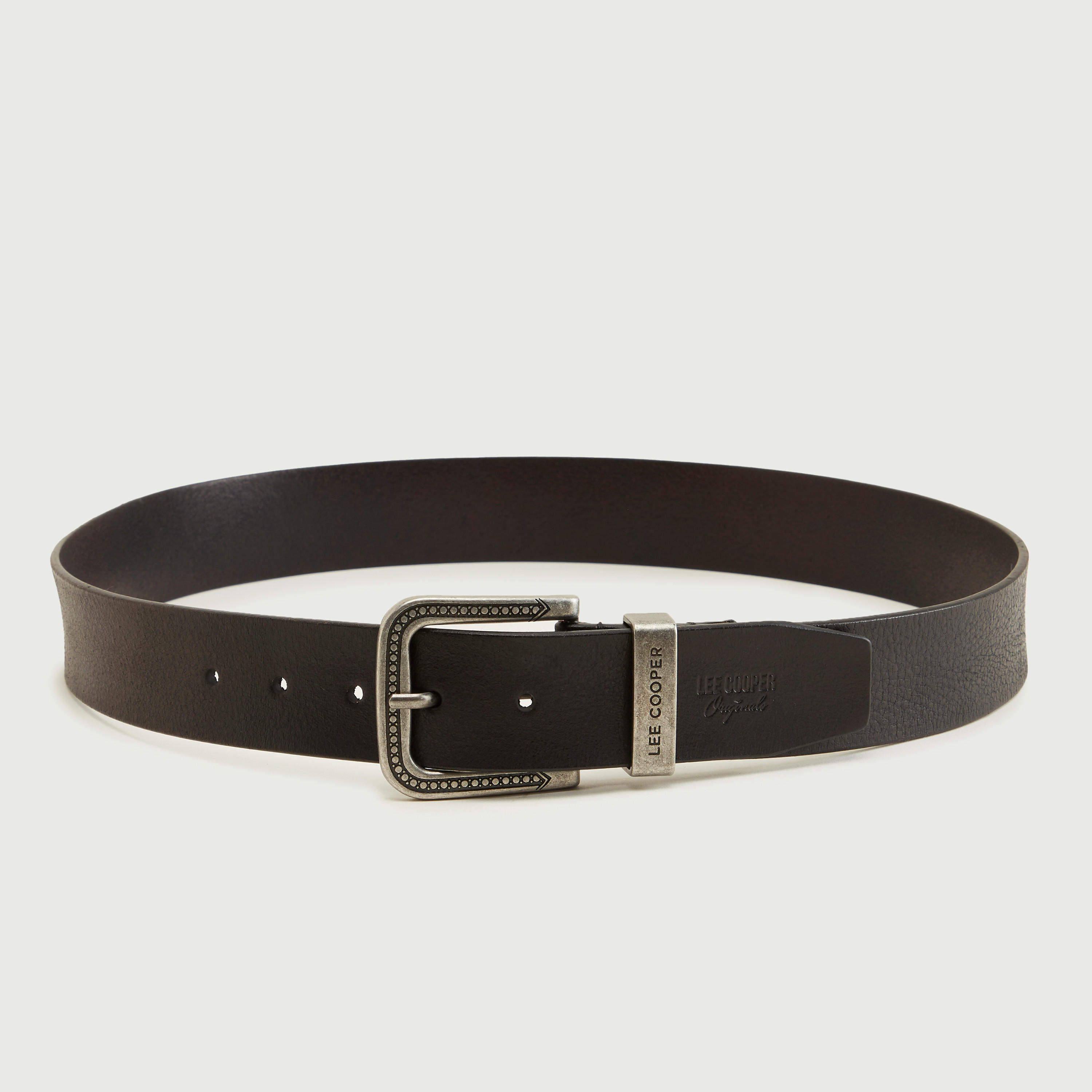 حزام سادة بإبزيم بدبوس من لي كوبر-men-beltsandwallets-belts-image-3
