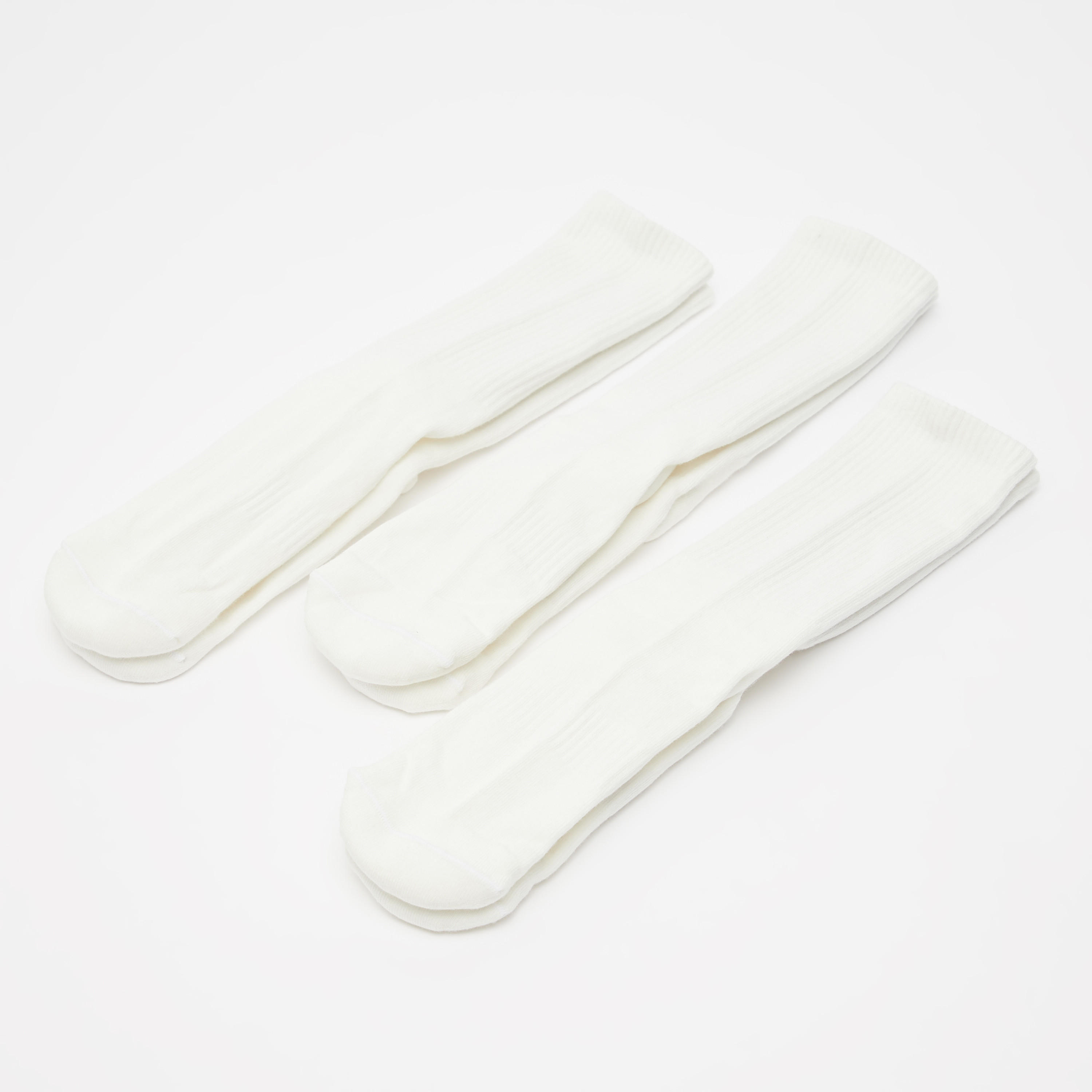 جوارب بارزة الملمس بطول ربلة الساق بحواف مضلّعة - طقم من 3 أزواج-men-socks-image-3