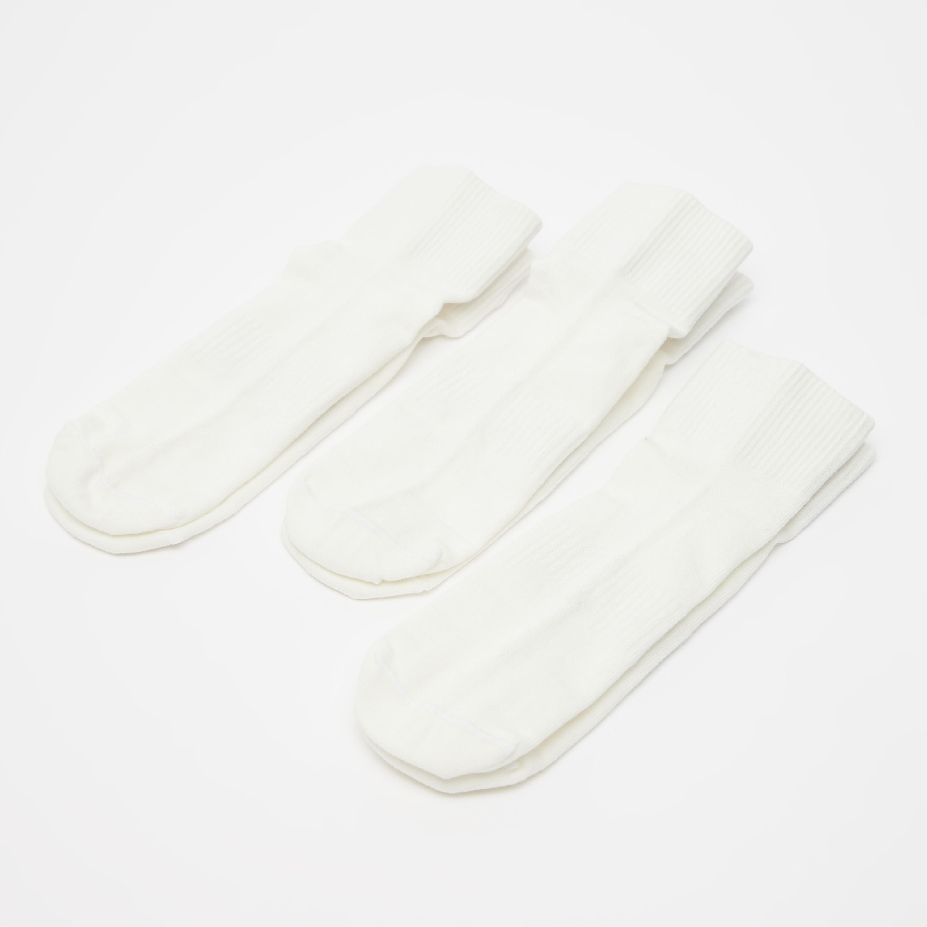 جوارب بارزة الملمس بطول الكاحل بحواف مضلّعة - طقم من 3 أزواج-men-socks-image-3