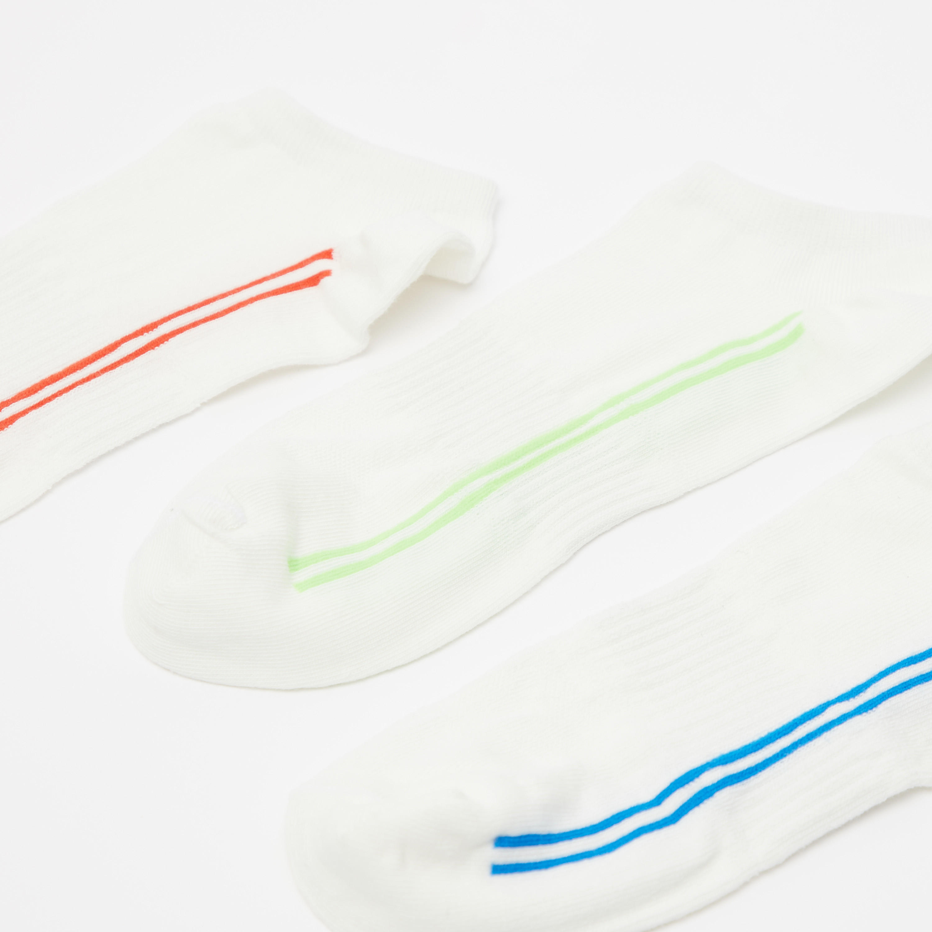 جوارب بارزة الملمس بطول الكاحل بحوّاف مطاطية - طقم من 3 أزواج-men-socks-image-2