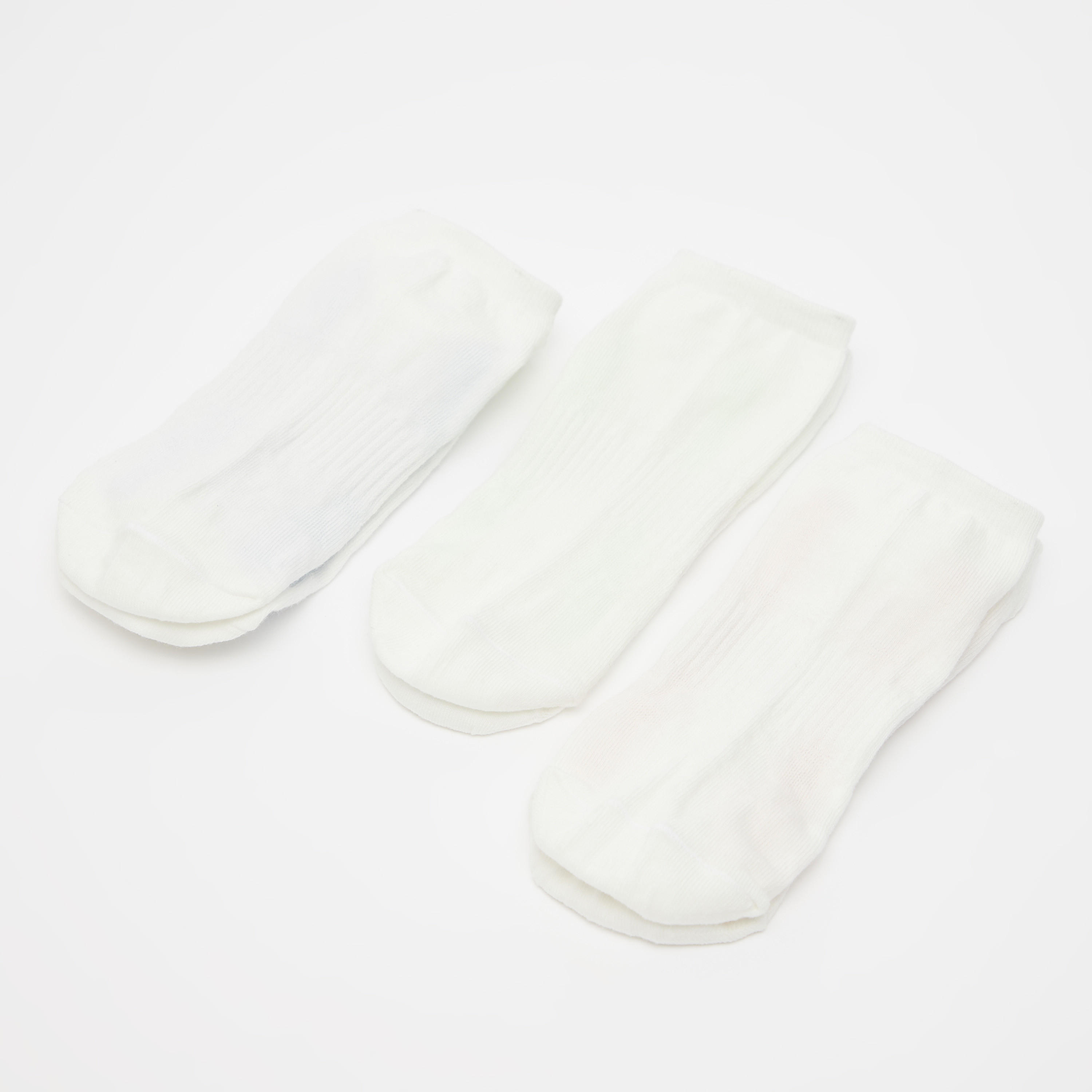 جوارب بارزة الملمس بطول الكاحل بحوّاف مطاطية - طقم من 3 أزواج-men-socks-image-3