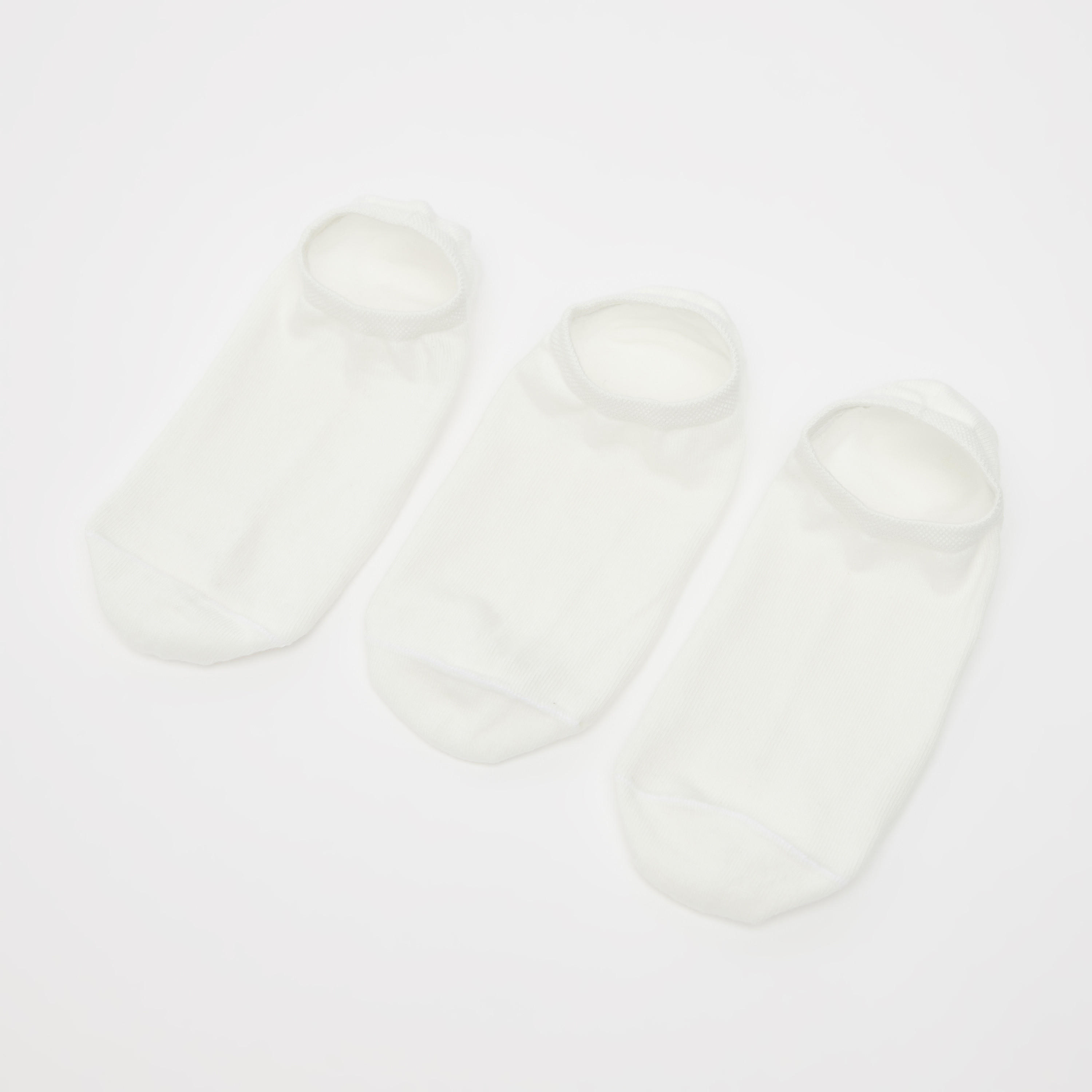 جوارب شفّافة بارزة الملمس بأطراف مطّاطيّة - طقم من 3 قطع-men-socks-image-1