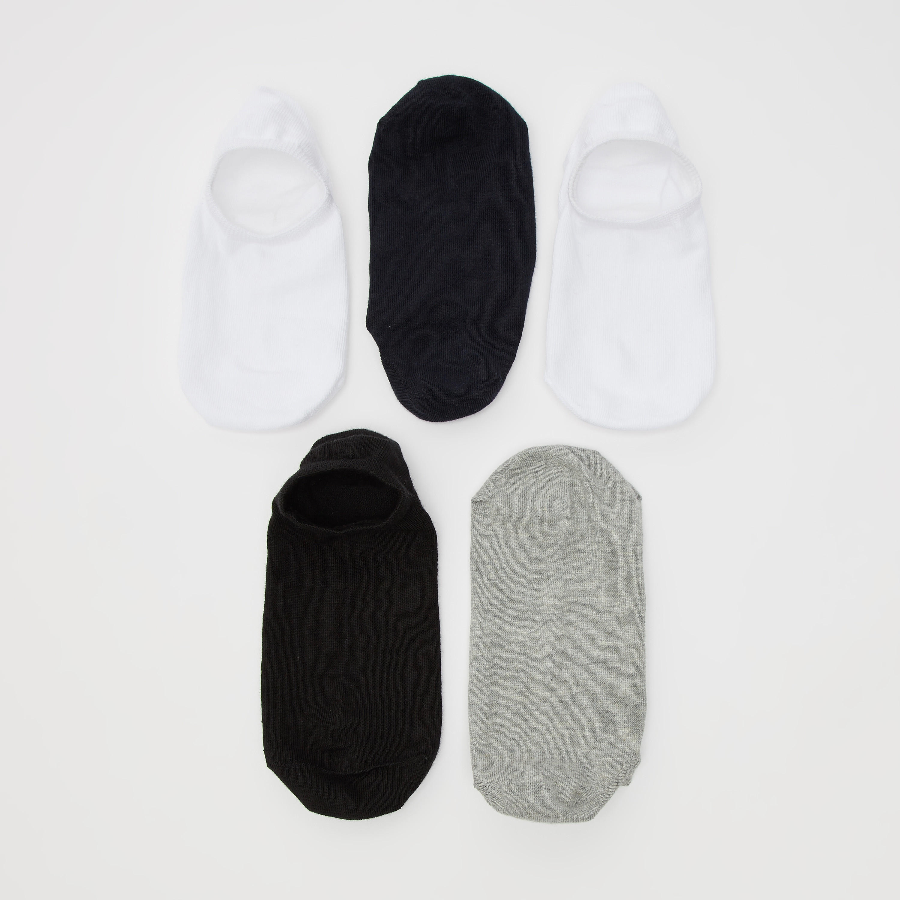 جوارب شفّافة بارزة الملمس بأطراف مطّاطيّة - طقم من 5 قطع-men-socks-image-3